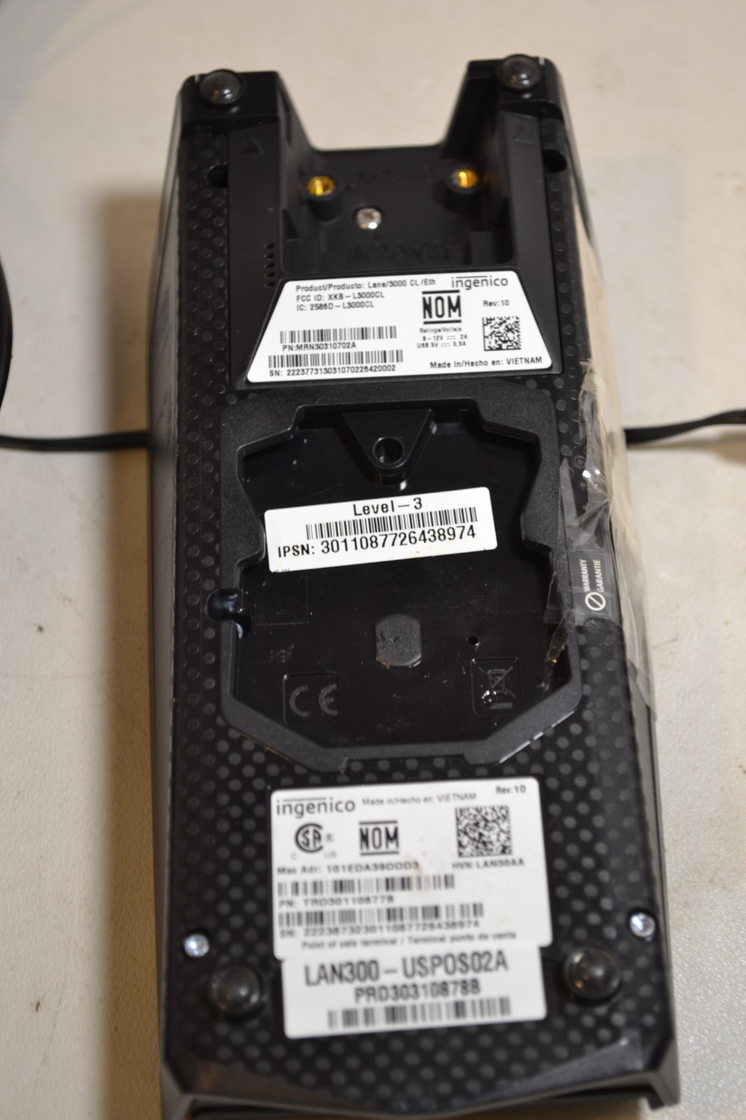 Ingenico Lane 3000 PN: TRD30110877B
