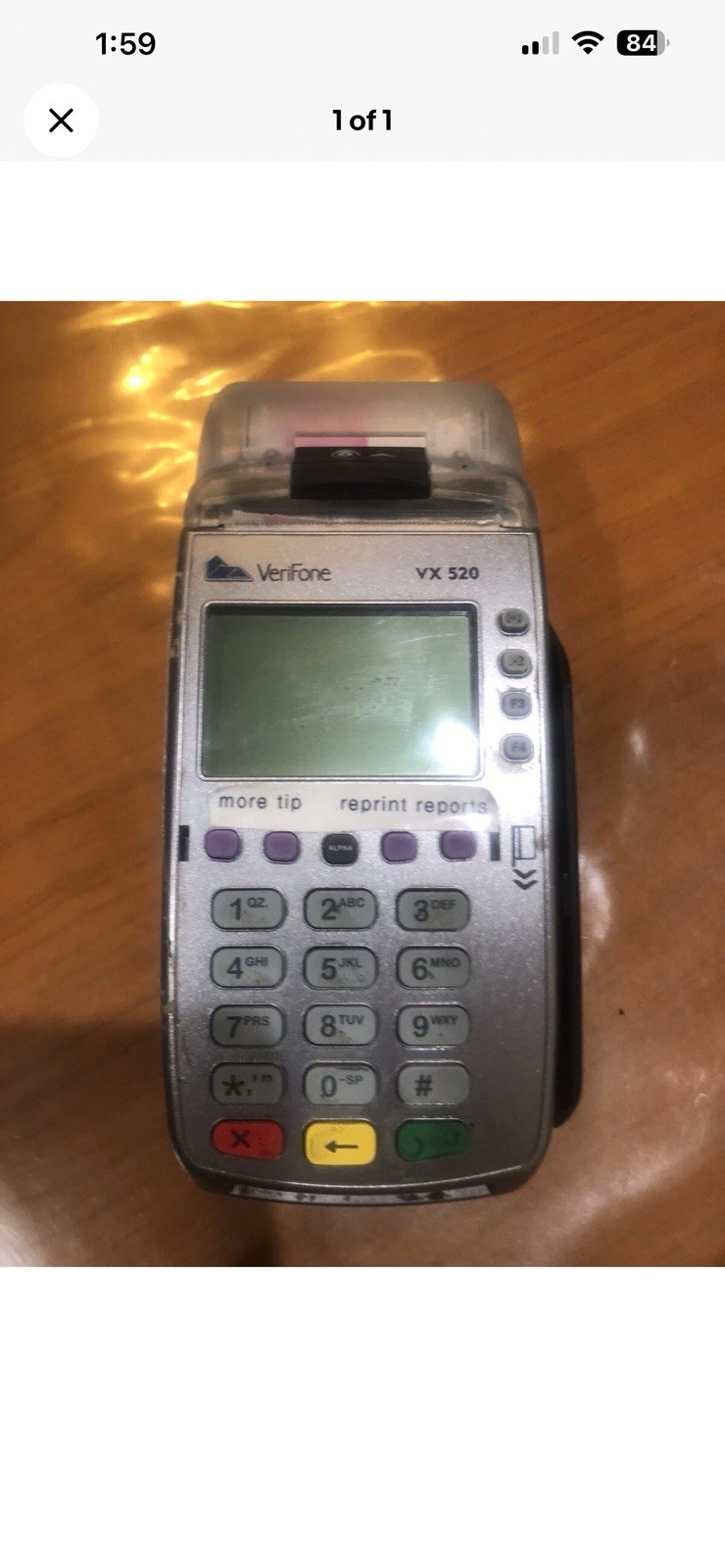 3 Piece Of VeriFone VX520 Credit Card Terminal POS Machine