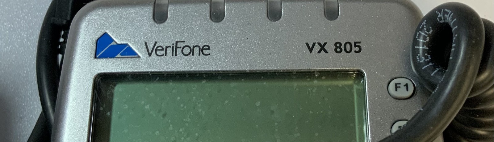 (Lot of 2) VeriFone VX 805 Pin Pad ATM Card Swipe Machine, Silver & Black “K3C”