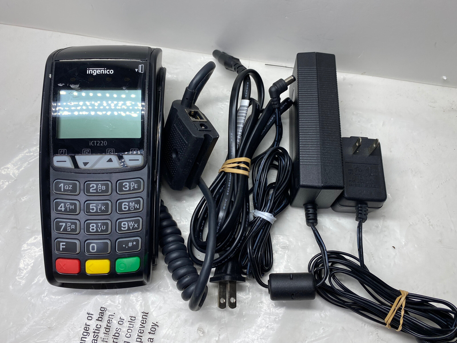 Ingenico iCT220-11T2371A Credit Card Terminal with Chip Reader. “Used”