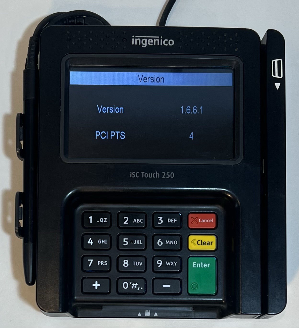 Ingenico ISC TOUCH 250-V4 Smart Credit Card Reader (No Power Cables Included)