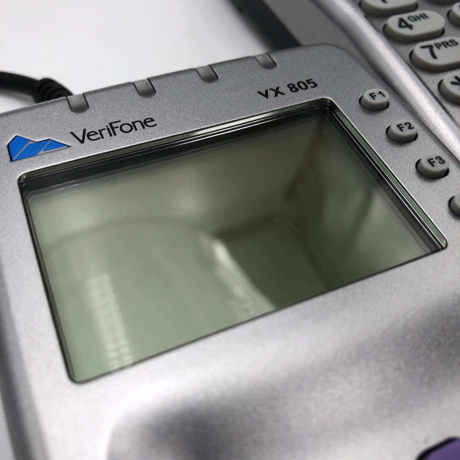 LOT OF 2 Verifone VX805 CTLS Credit Card Terminal Machines w/8 Pin Cord READ C
