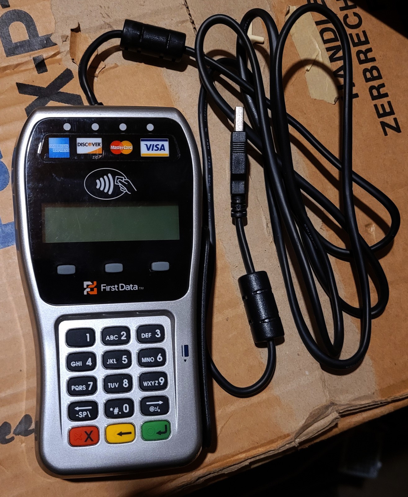 FirstData FD-35 PIN Pad Credit Card Terminal Reader USB 001791064 FD35 Rev A