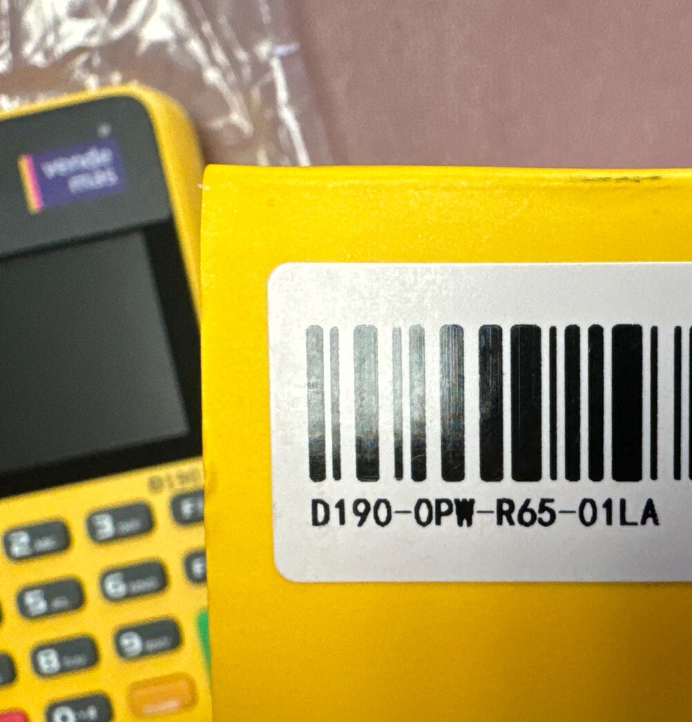 Pax Technologies POCKET PRO D190 0PW R65 01LA Mobile Data Collection Terminal