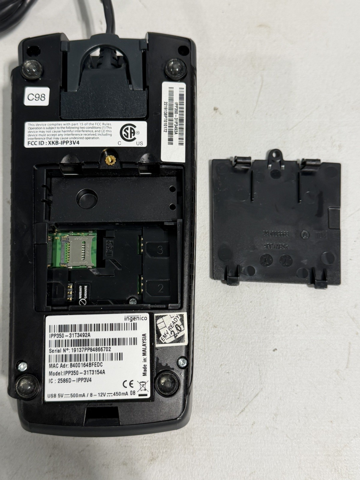 Ingenico IPP 350 USB Credit Card Terminal
