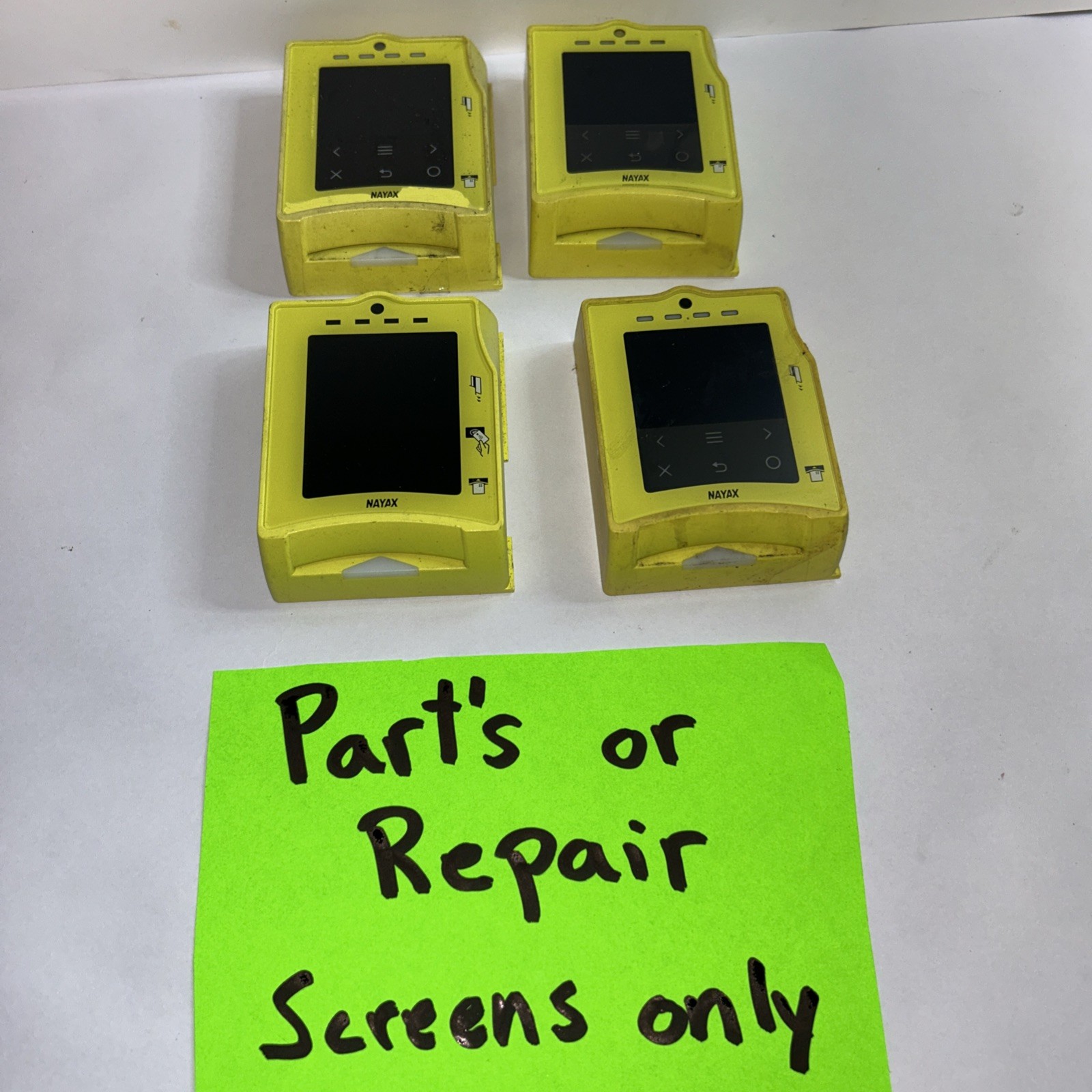 (4) Nayax Vpos Touch Wired Credit Card Terminal for Vending Machine SCREENS ONLY