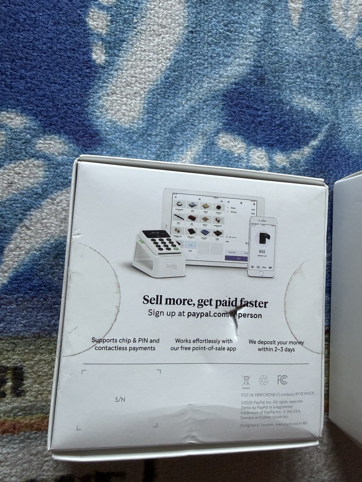 NEW SEALED Zettle Reader 2 + Zettle Dock 2 by PayPal Contactless Chip & PIN