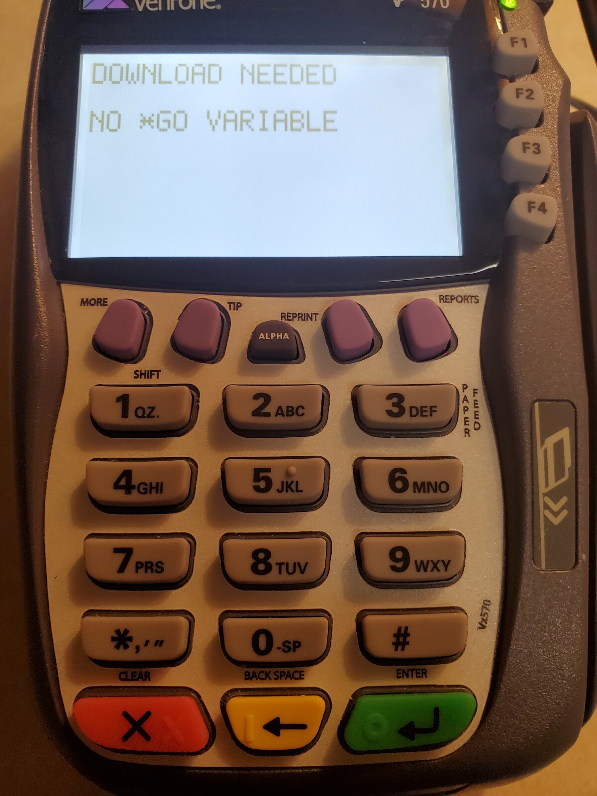 VeriFone VX570 Omni 5700 Credit Card Terminal No chip