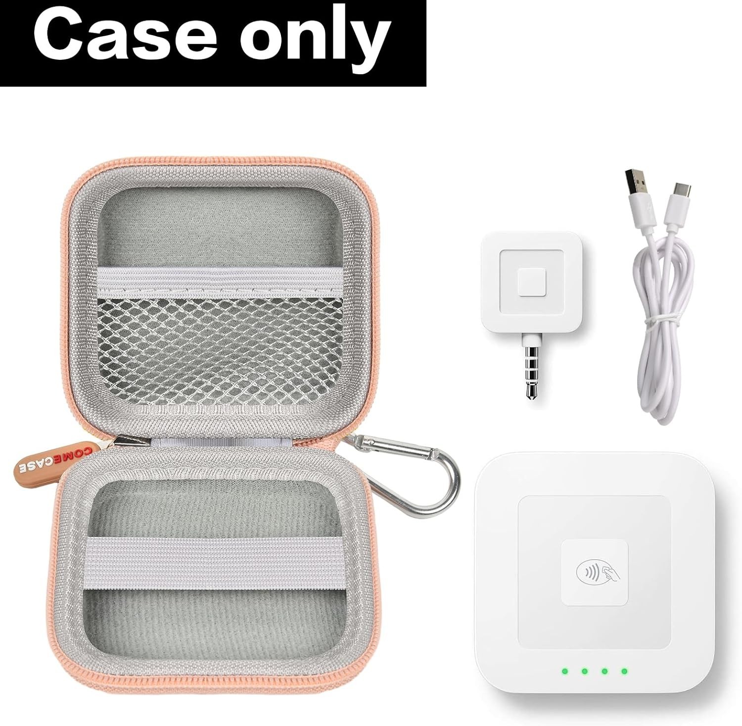 Comecase Card Reader Scanner Case, Hard Carrying Bag Holder Fits Square…