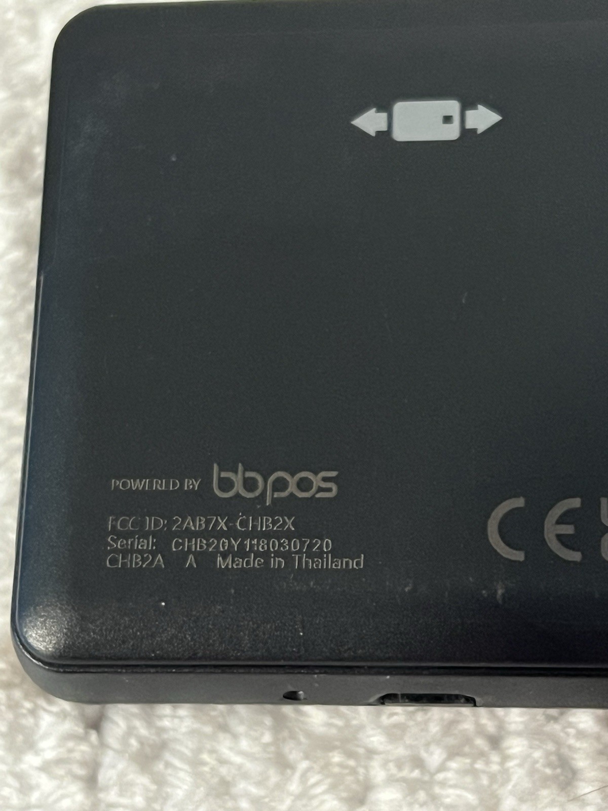 BBPOS CHB2A Chipper 2X BT Bluetooth NFC Card Reader 2AB7X-CHB2X W/ Dock