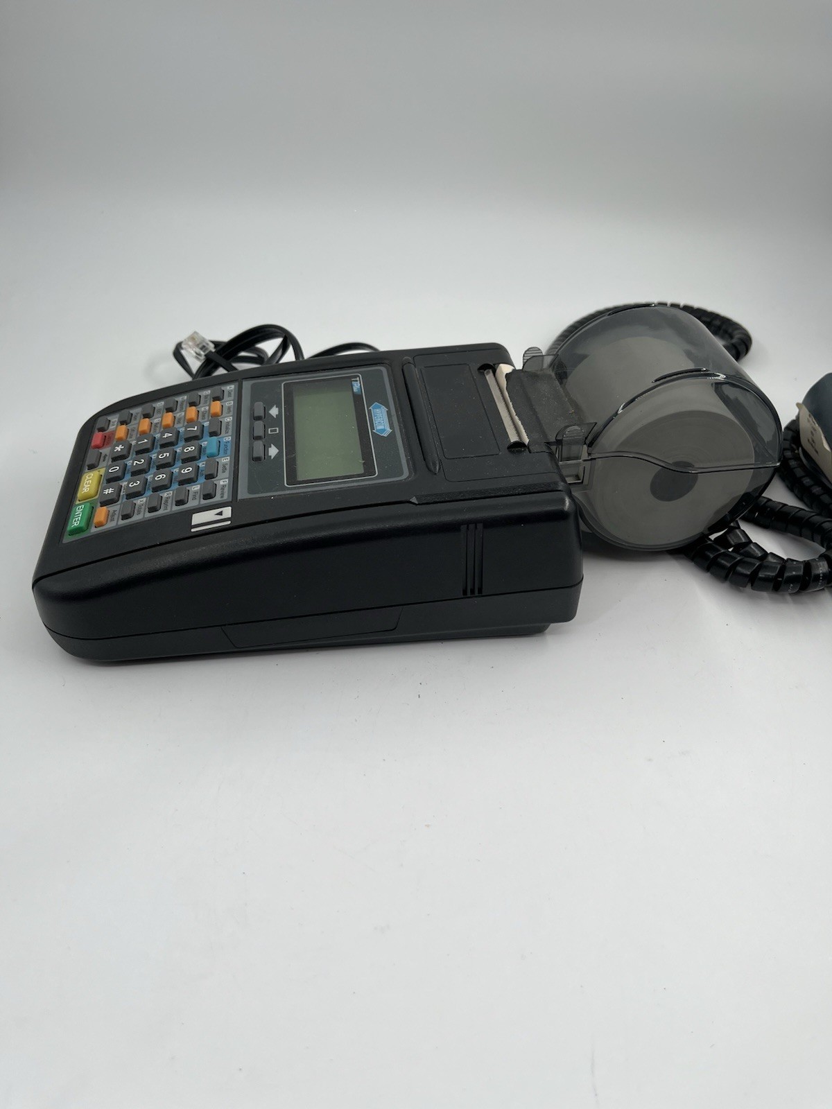 HYPERCOM T7PLUS POS CREDIT CARD MACHINE TERMINAL/S9 PIN PAD NO POWER UNIT UNTEST