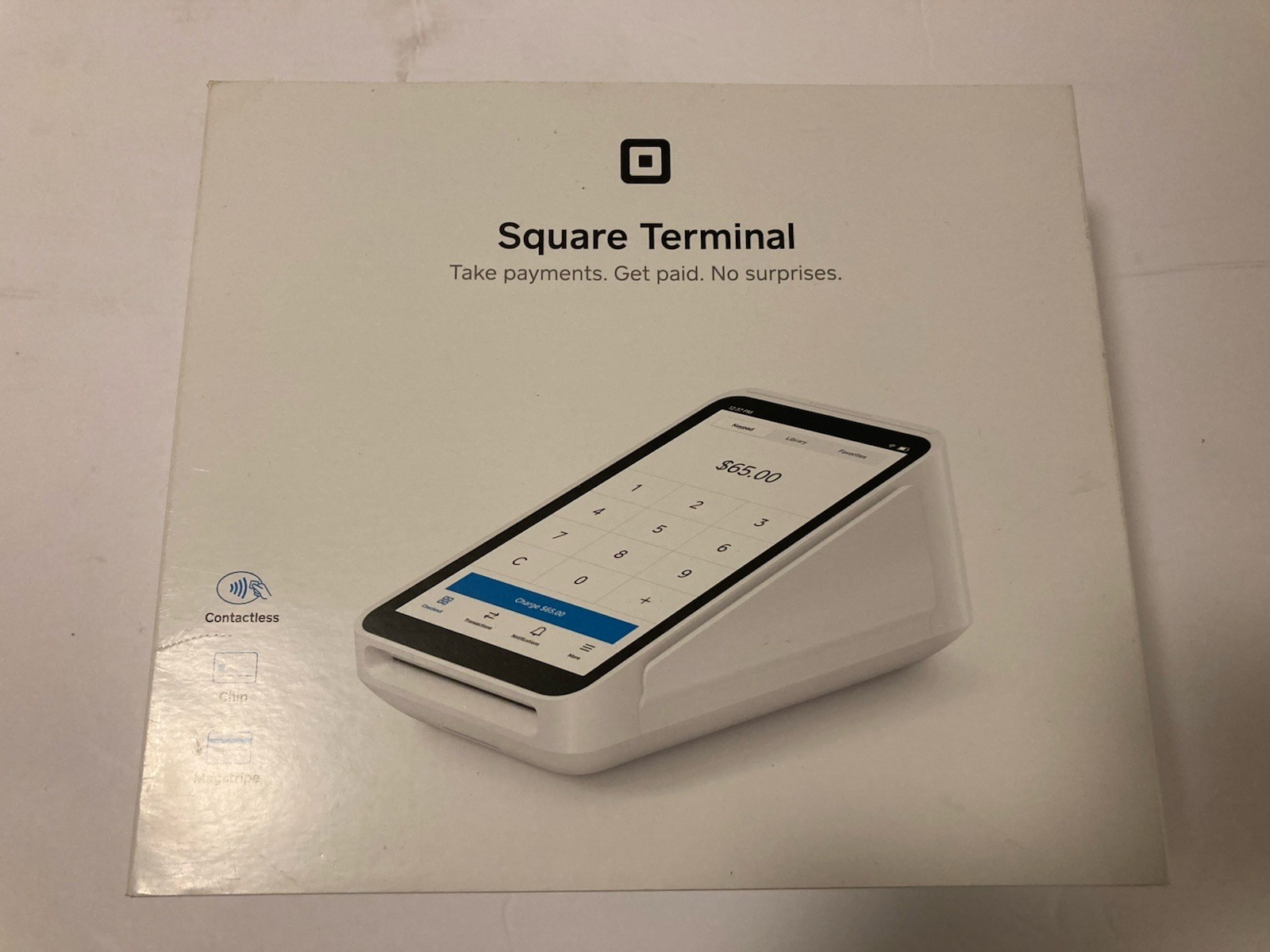 SQUARE SPD2-01 Credit Card Terminal White Open Box Sealed Contents