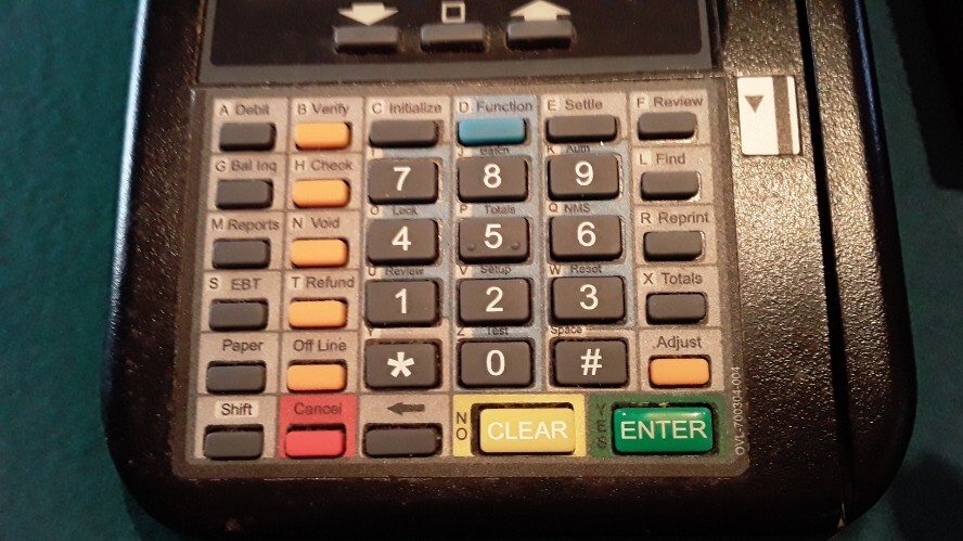 HYPERCOM T7 PLUS,1MB MEMORY,REFURBISHED USED CREDIT CARD MACHINE-DIAL UP MODEM