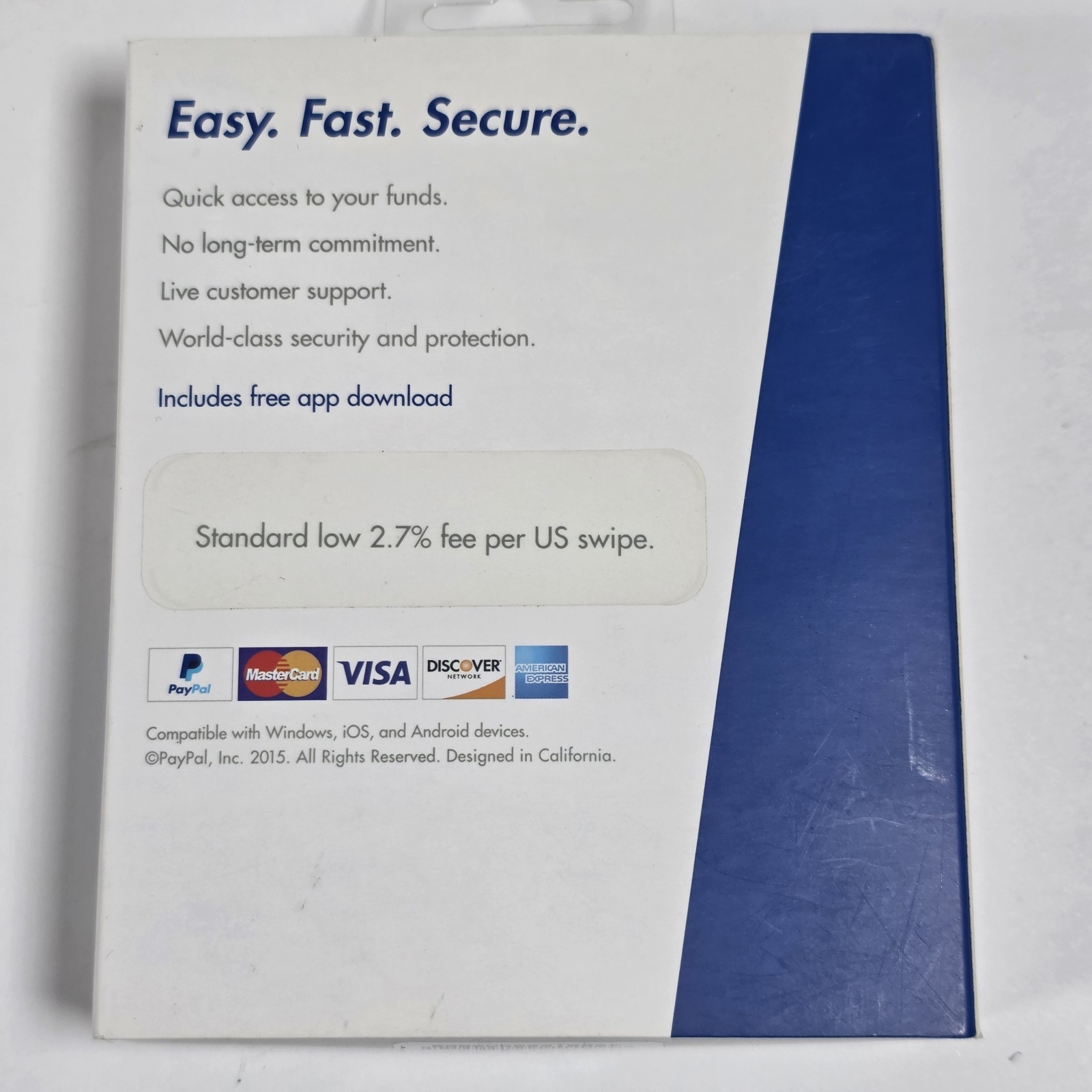 PayPal Mobile Card Reader BRAND NEW Compatible W/IPhone,Android, Windows Devices