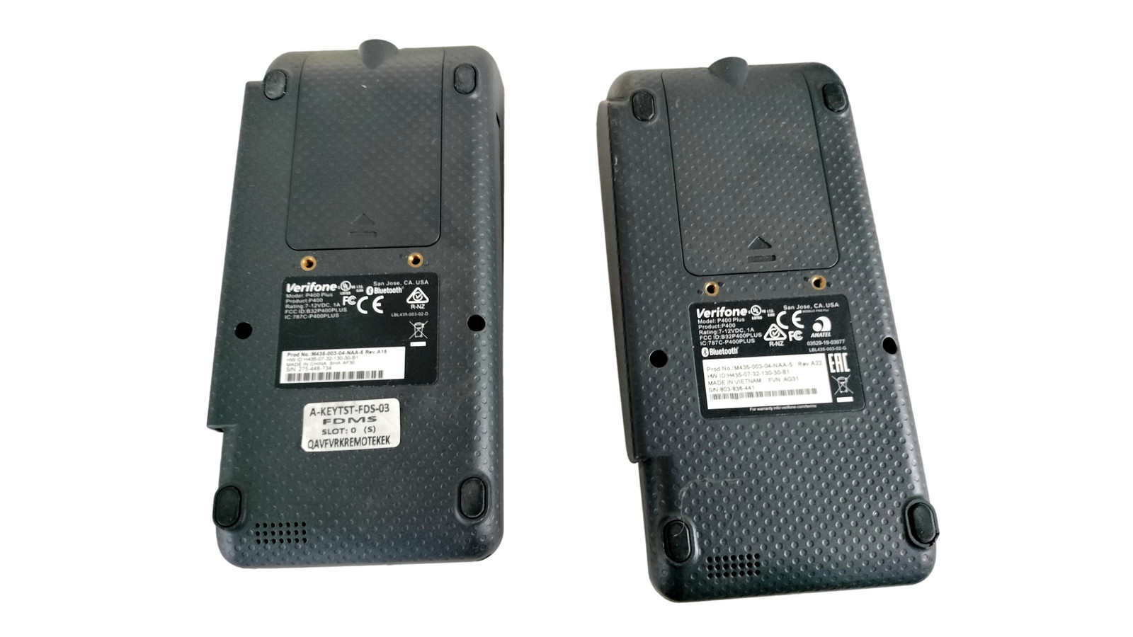 Lot of 2 Verifone P400 Plus Credit Card Terminal M435-003-04-NAA-5