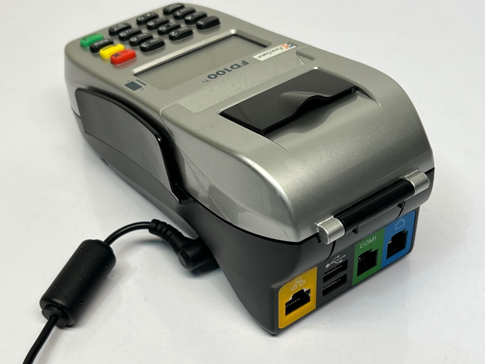 First Data FD100ti Silver Credit Card Terminal – Power cord