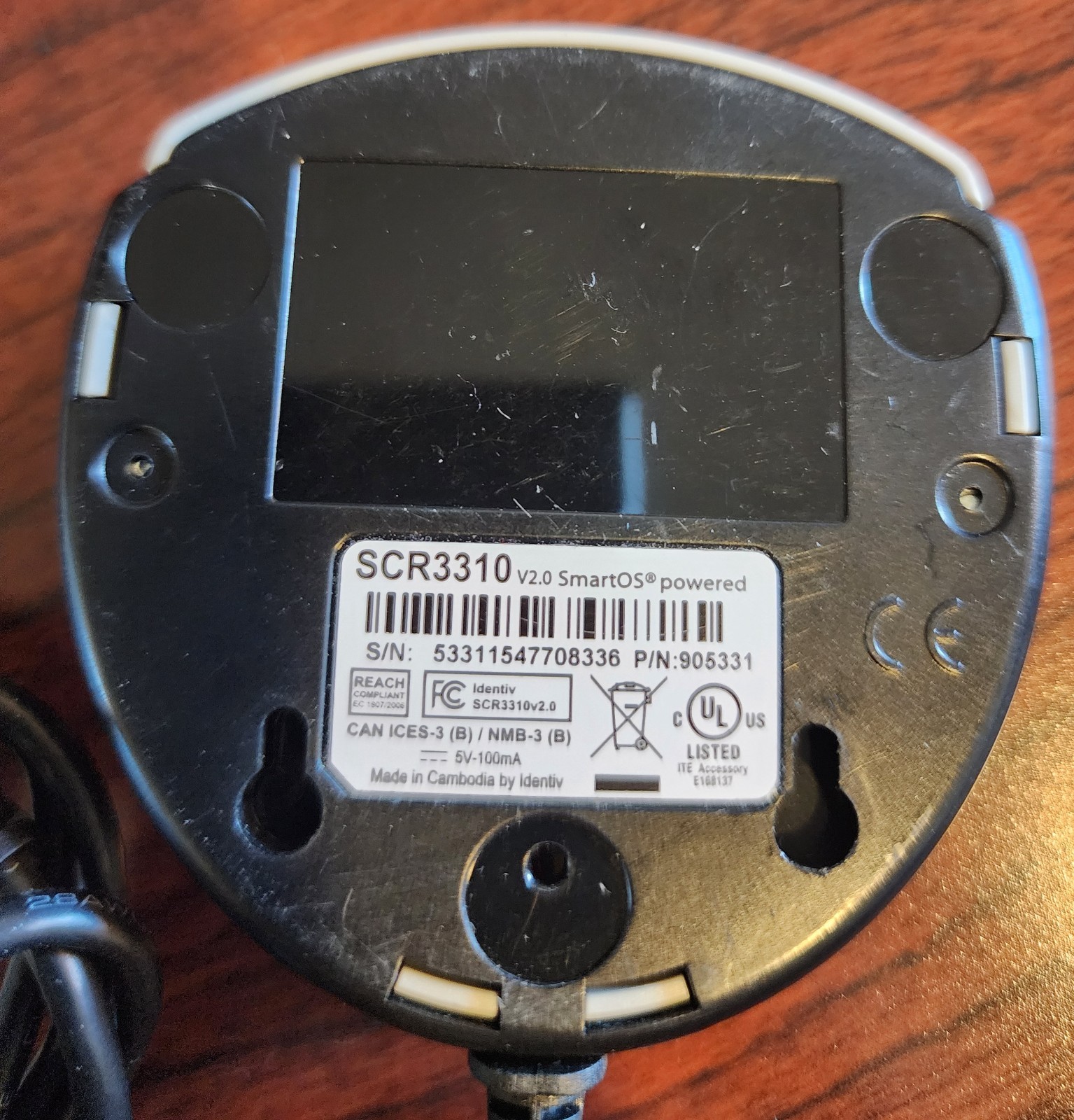 Identiv SCR3310v2.0 USB Smart Card Reader USB A