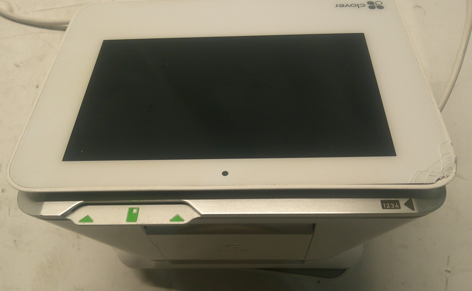 Clover Mini 2nd Generation C302U Credit Card Reader POS System White Corded