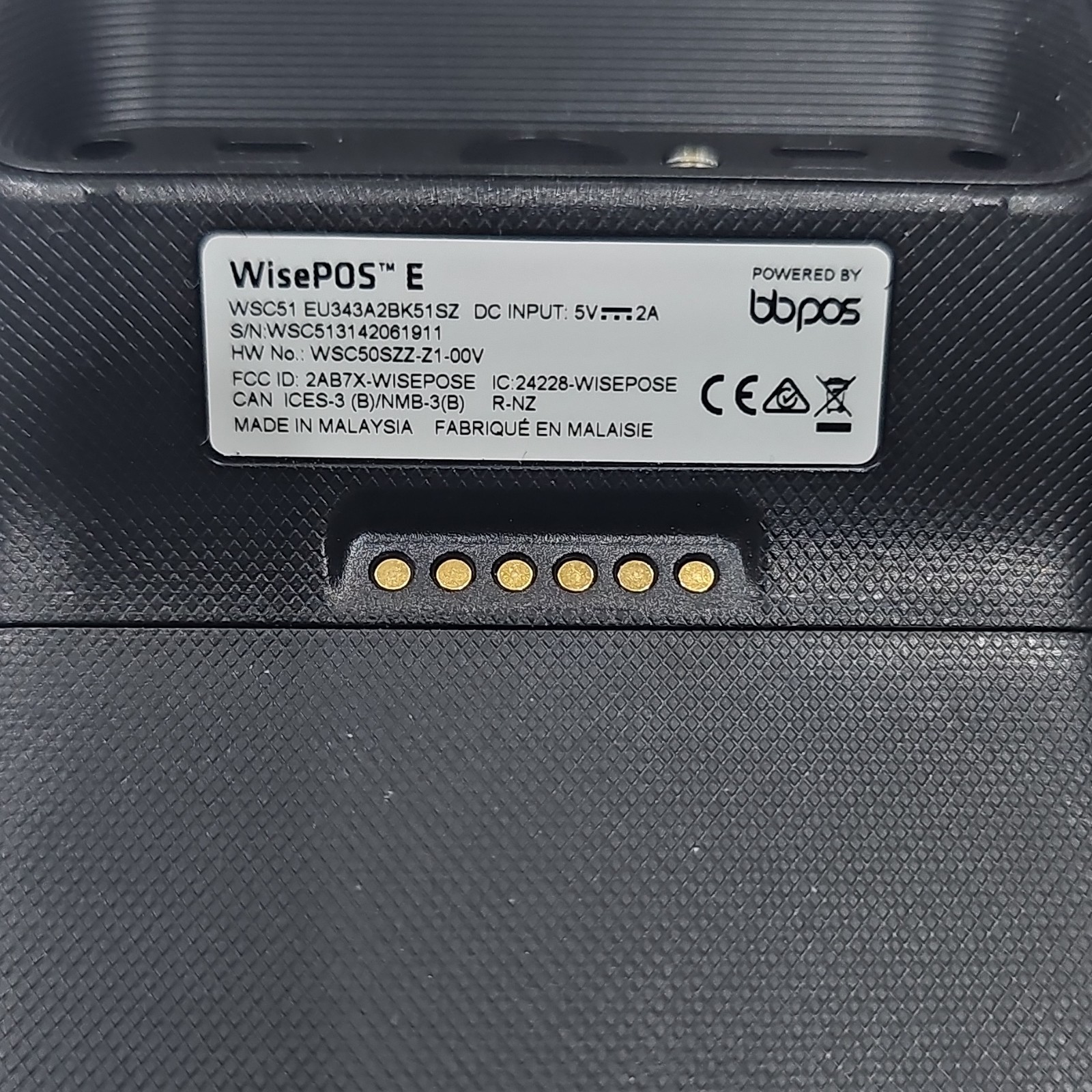 WisePOS E Card Payment Terminal w/ Docking Model: WSC51