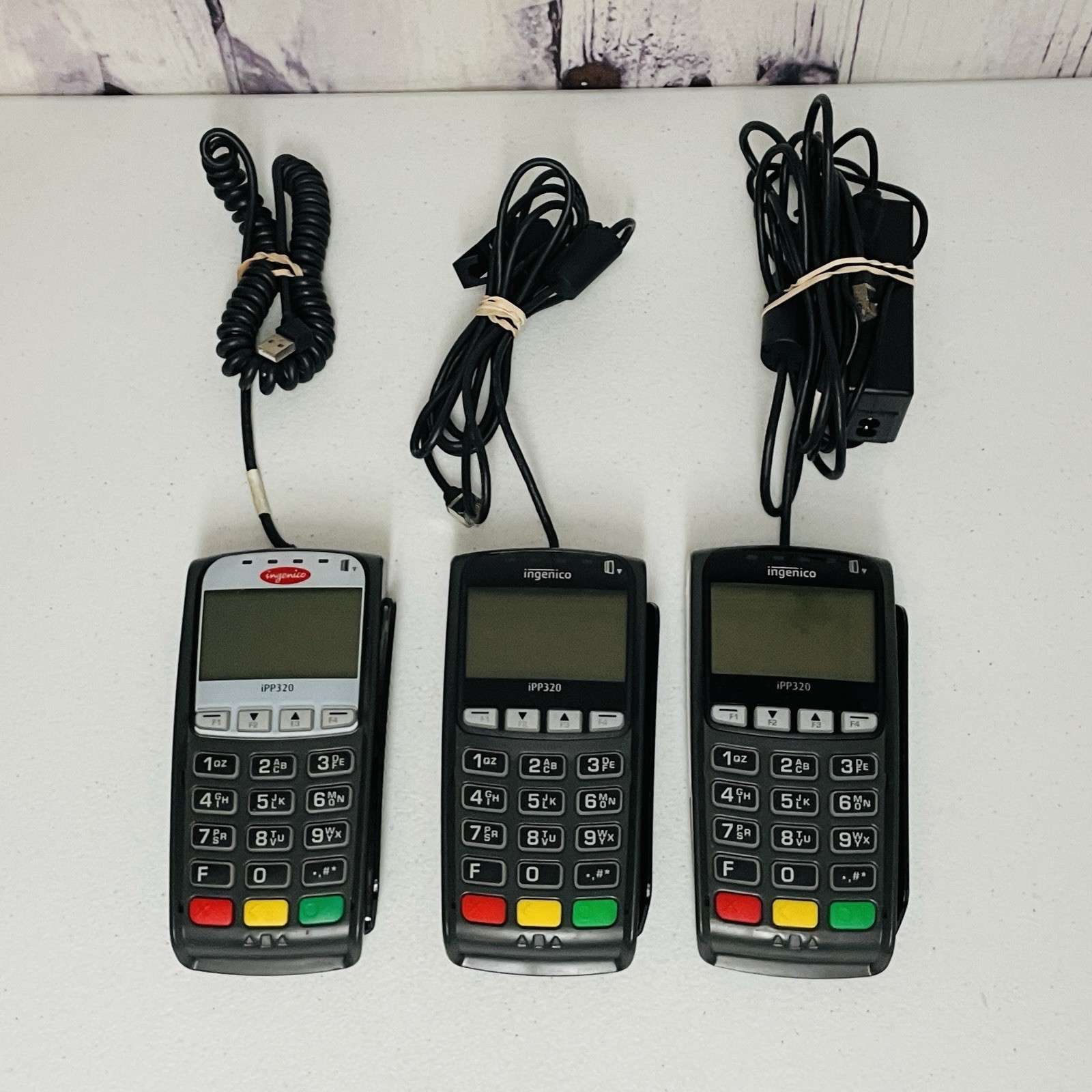3 Ingenico IPP320 Payment Credit Card Terminal With Cord Lot