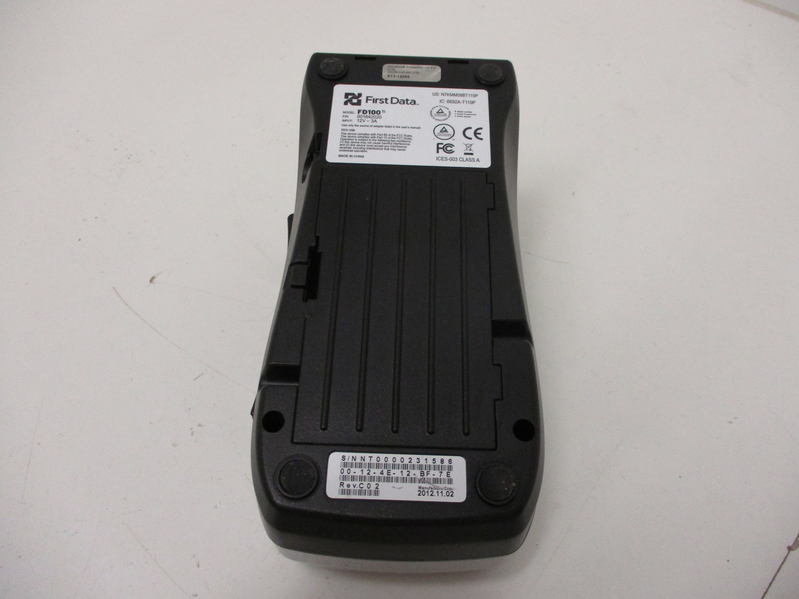 FIRST DATA FD100 / 001642020 CREDIT CARD READER