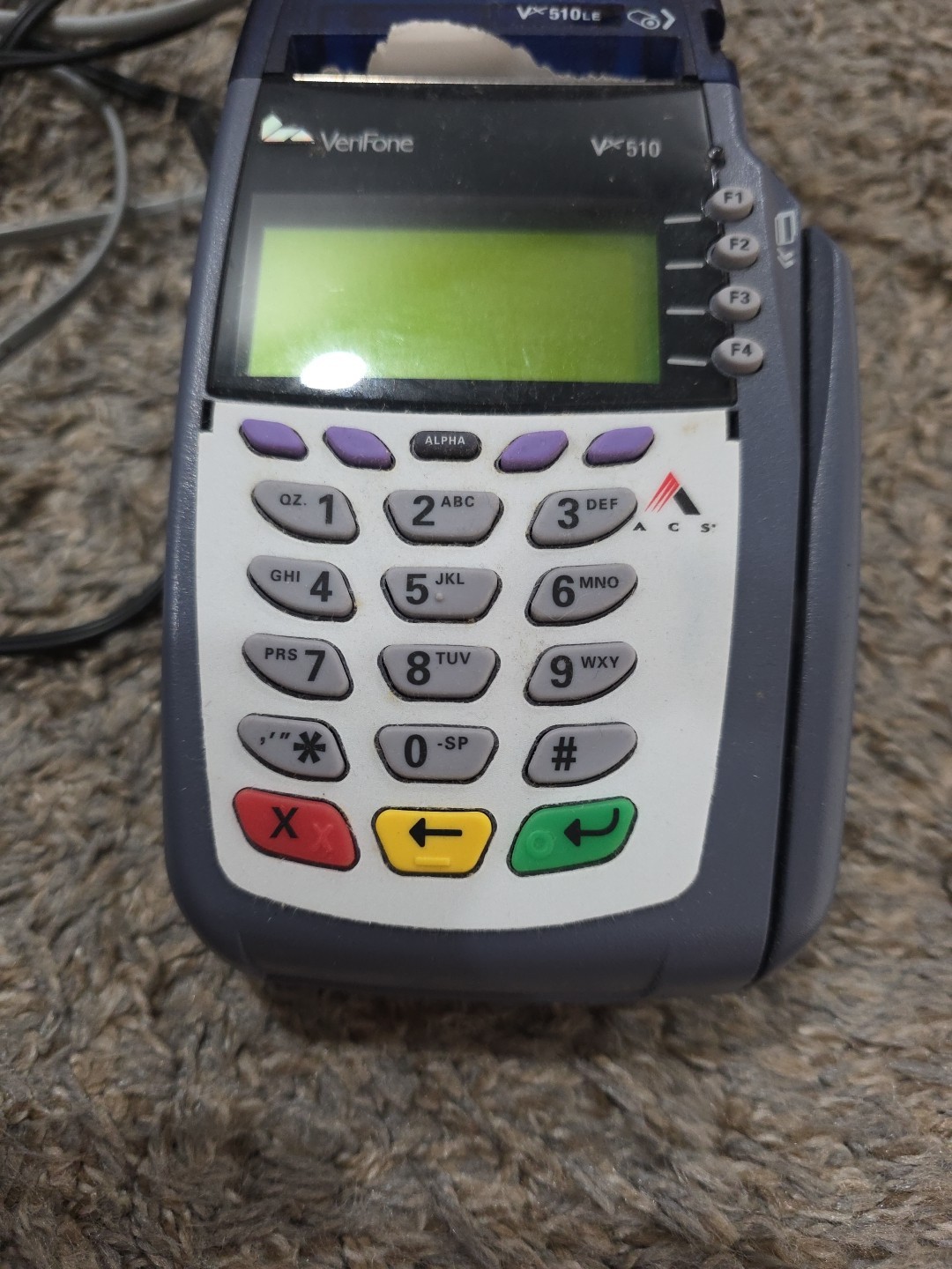 VeriFone VX510 Credit Card Reader Terminal With Power Supply