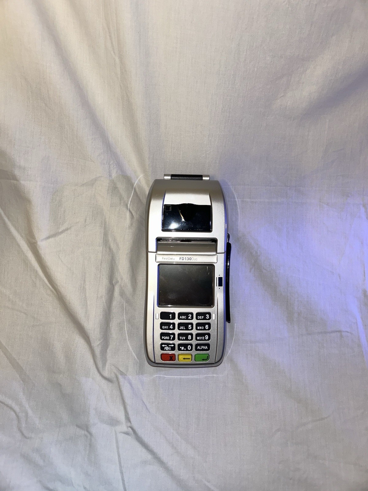 First Data FD130 Duo Wired Card Terminal Built-In Receipt Printer (untested)