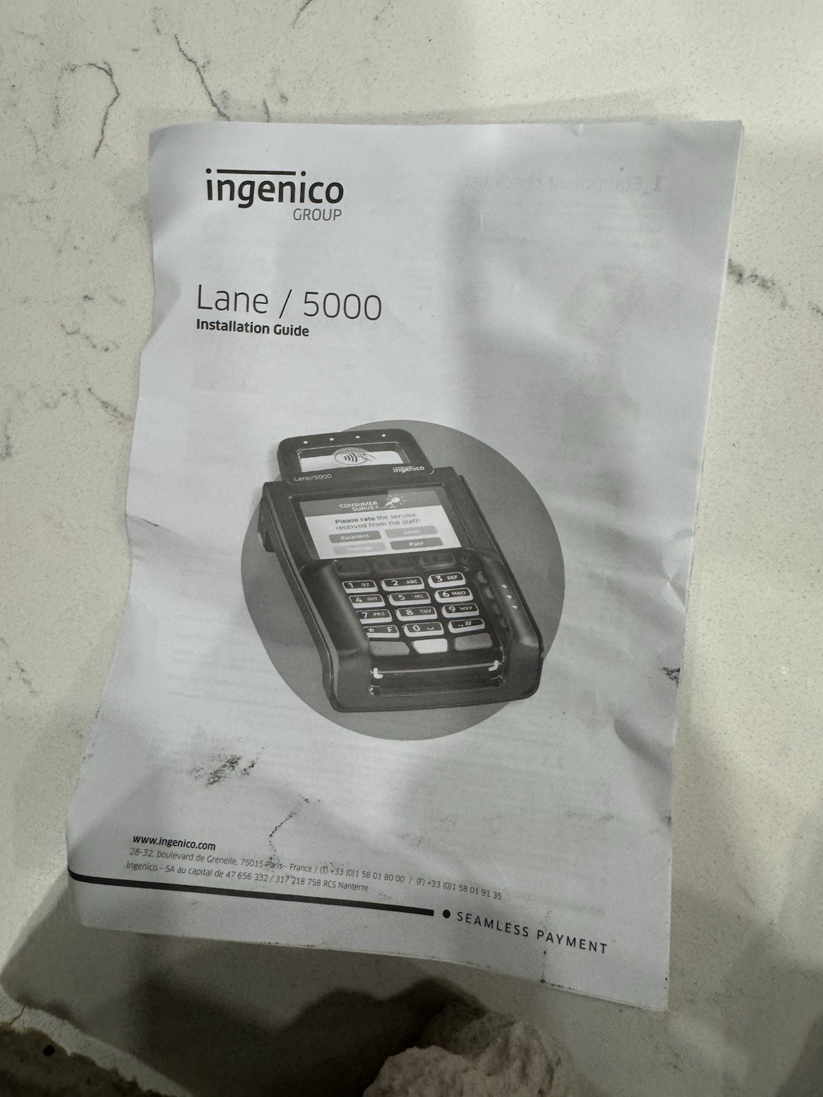 Ingenico Lane/5000 Credit Card Terminal POS
