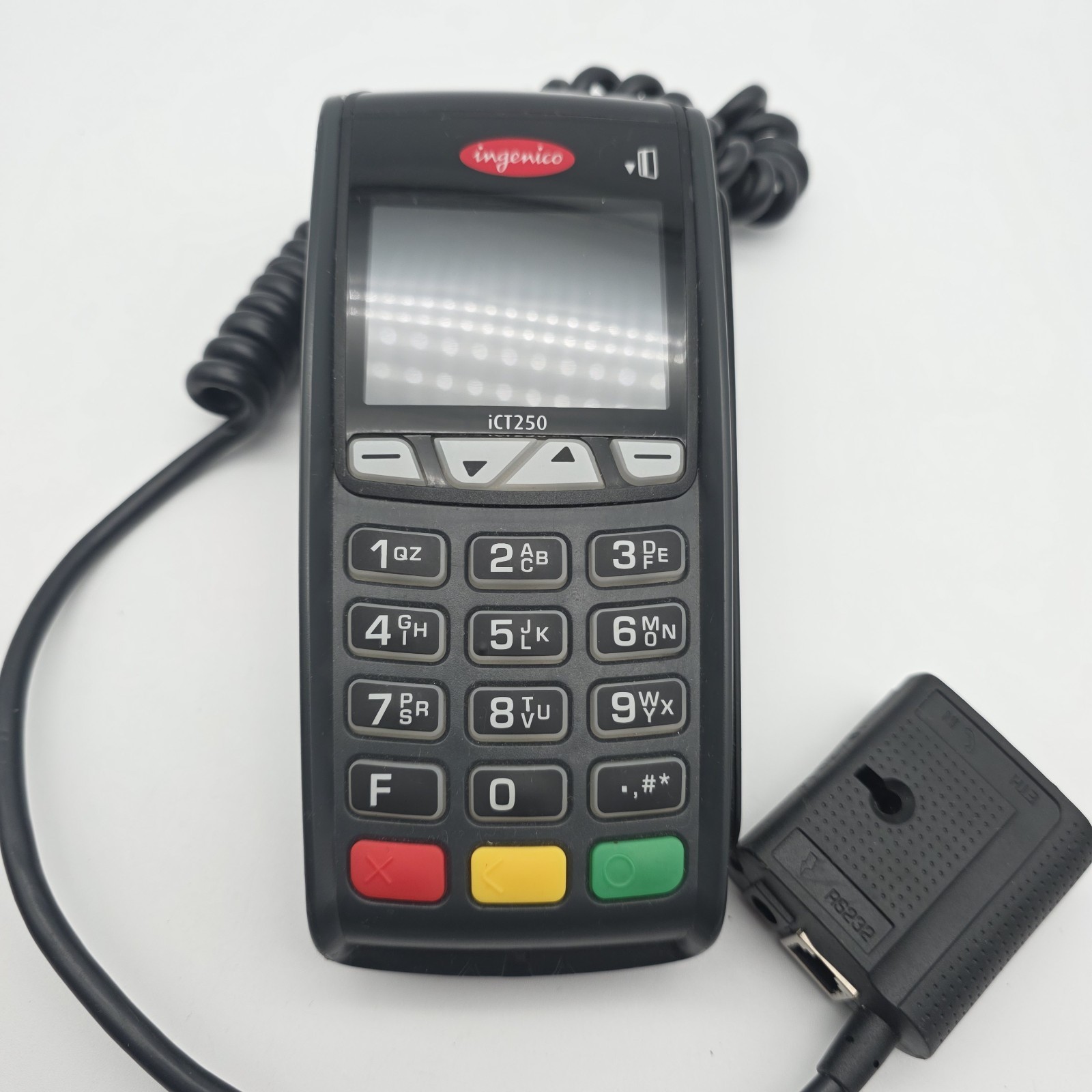 Ingenico iCT250 Credit Card Terminal Reader With Power Cord UNTESTED