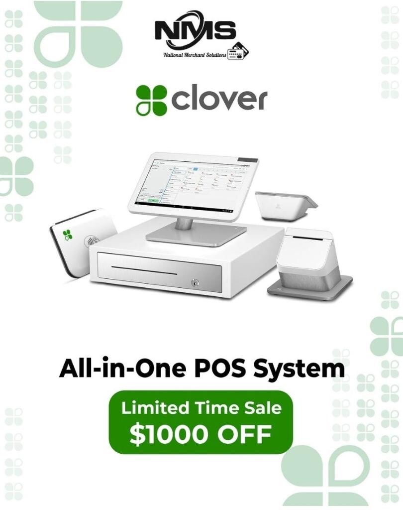 Clover Station Pro (Newest Version) White model set w/ till NEW 
