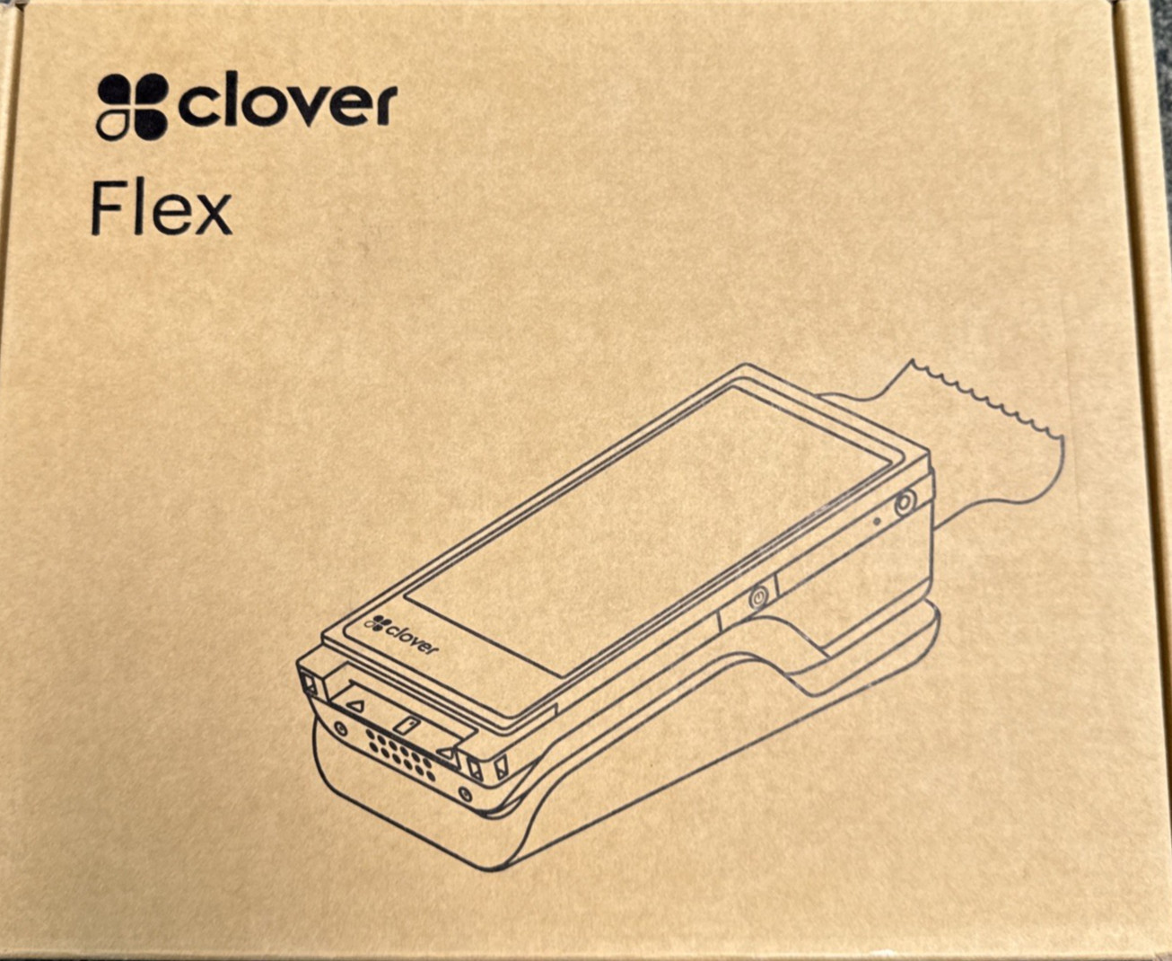 Clover Flex 4 C406 POS Terminal w/Wireless Cradle 1YJ7ZZZ000P Factory Sealed Box