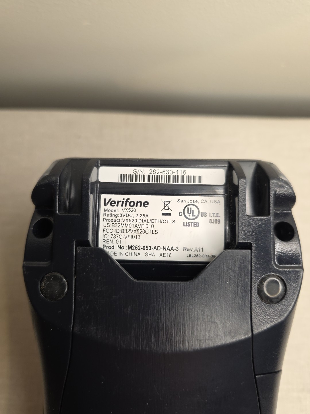 VeriFone VX 520 VX520 EMV Credit Card Machine – Untested – NO Power Cord