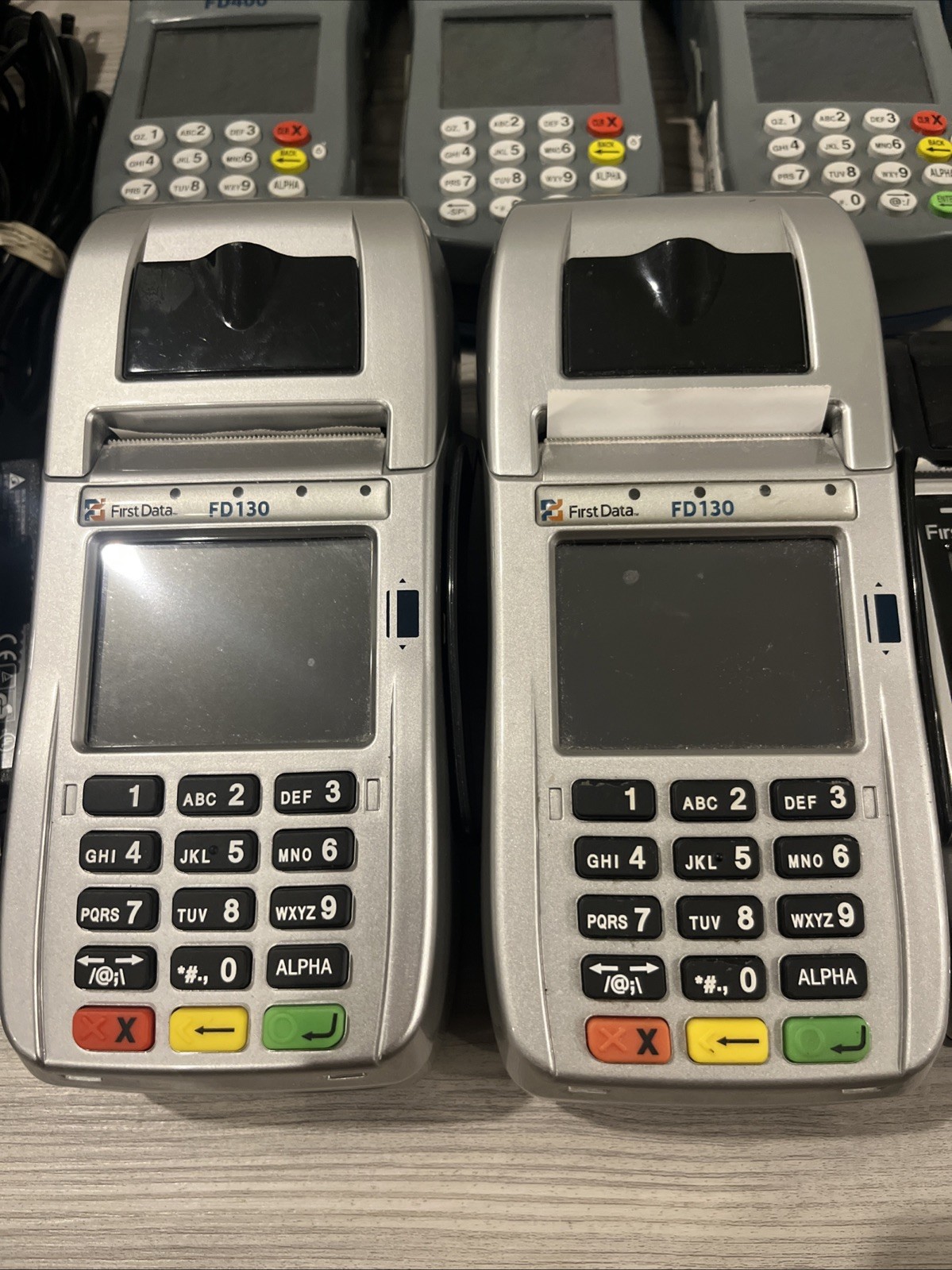 Lot Of 9 First Data FD 400/FD 130/FD 410 Pinpad Credit Card Reader