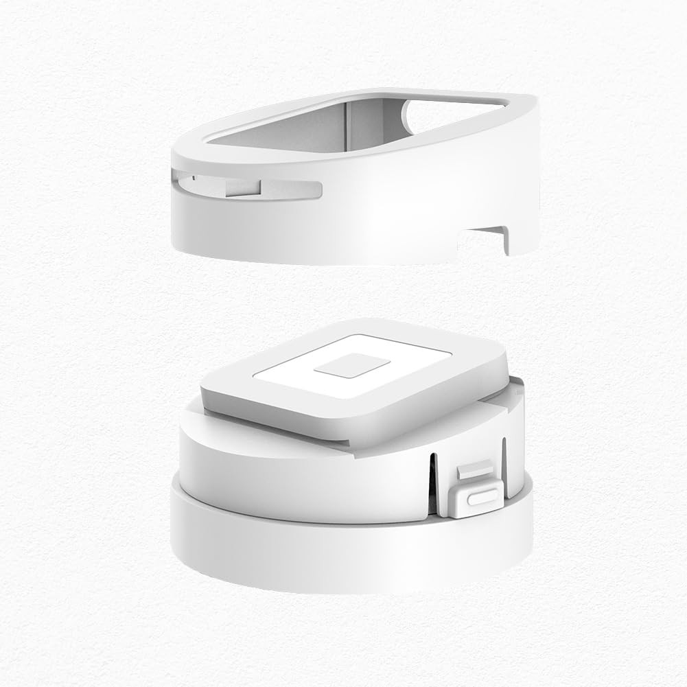 Square Reader Dock – 1st & 2nd Generation Compatibility, Anti-Sleep, White