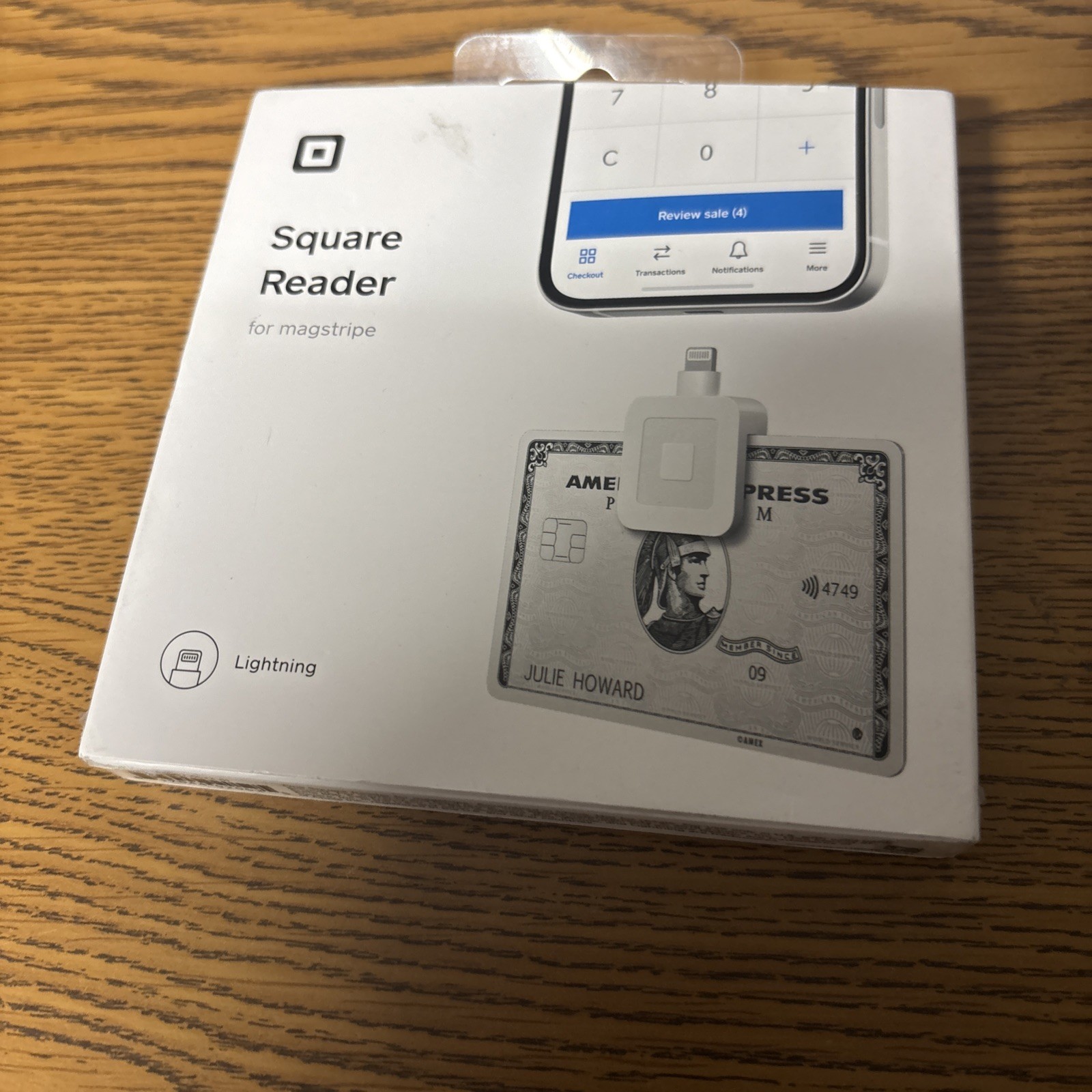 Square Reader For Magstripe Lighting Connector Credit Card Reader