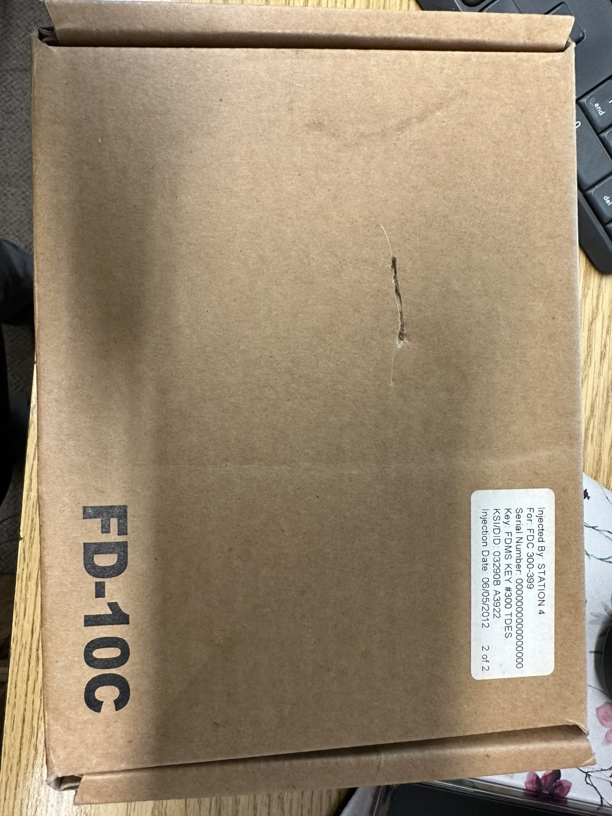 First Data FD-10C Pin Pad Credit Card Terminal Reader