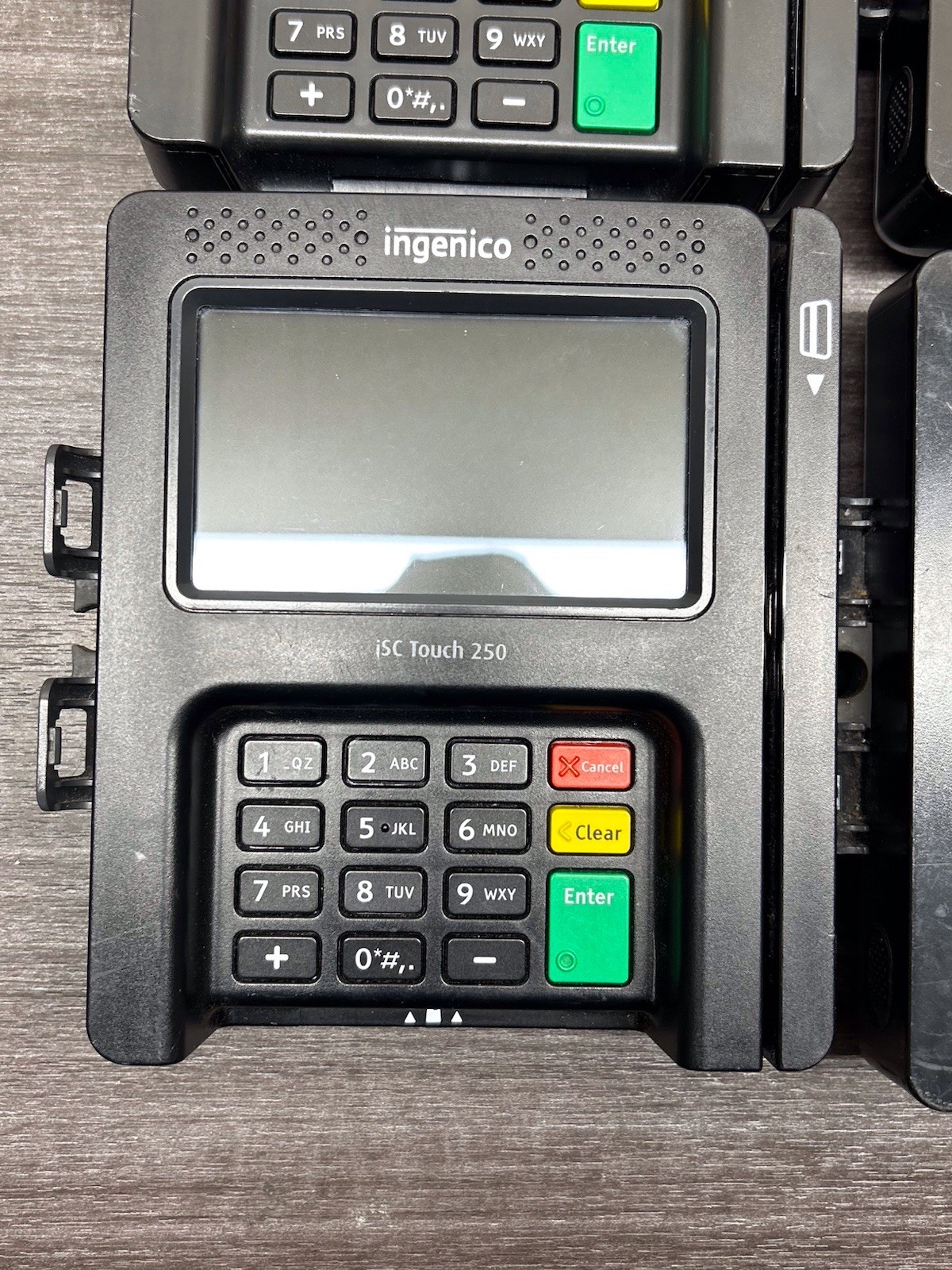 LOT OF 4 Ingenico ISC250 LCD Smart Payment Terminal Credit Card Reader | #D419