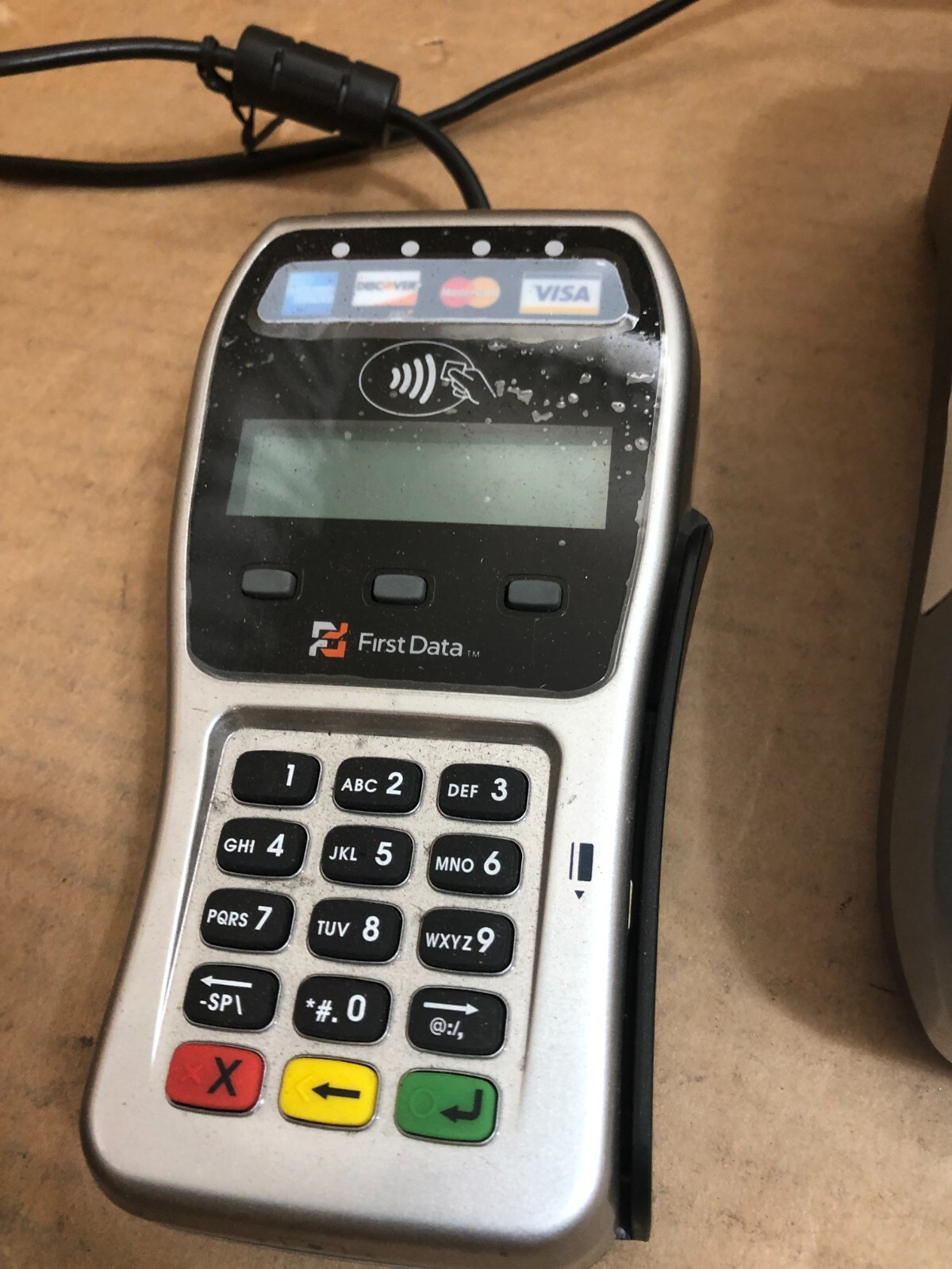 First Data FD35, EMV NFC Dial/IP Credit Card Pin-Pad with FD100Ti included ~