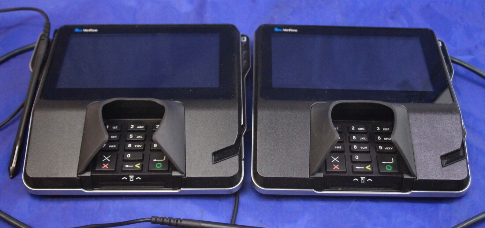 Lot of 2 Verifone PinPad Payment Terminal MX900-01 Untested W/Stylus AS IS READ