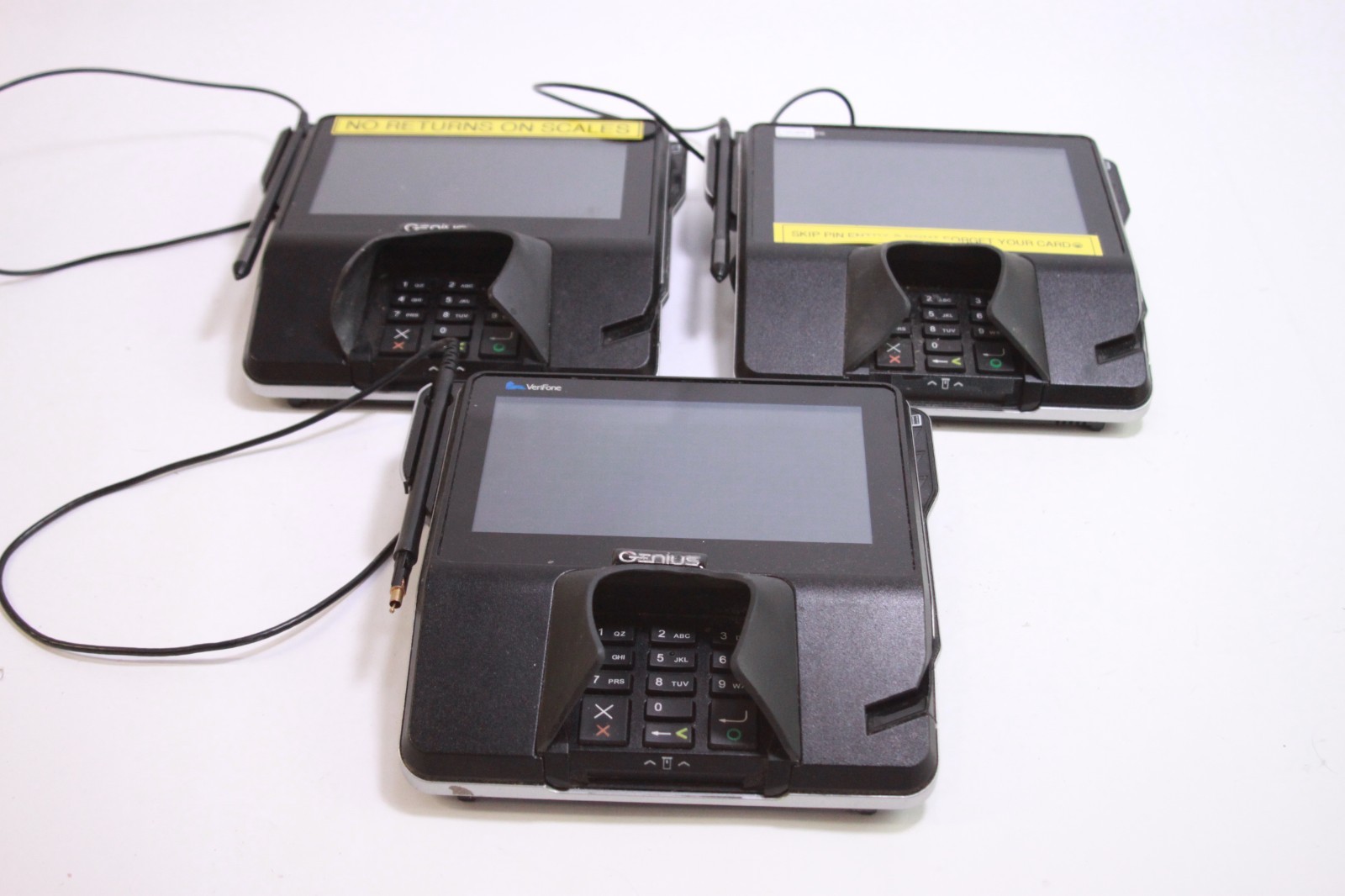 Lot of 3 Verifone MX925CTLS Pin-Pad Terminal Credit Card Machines Untested READ