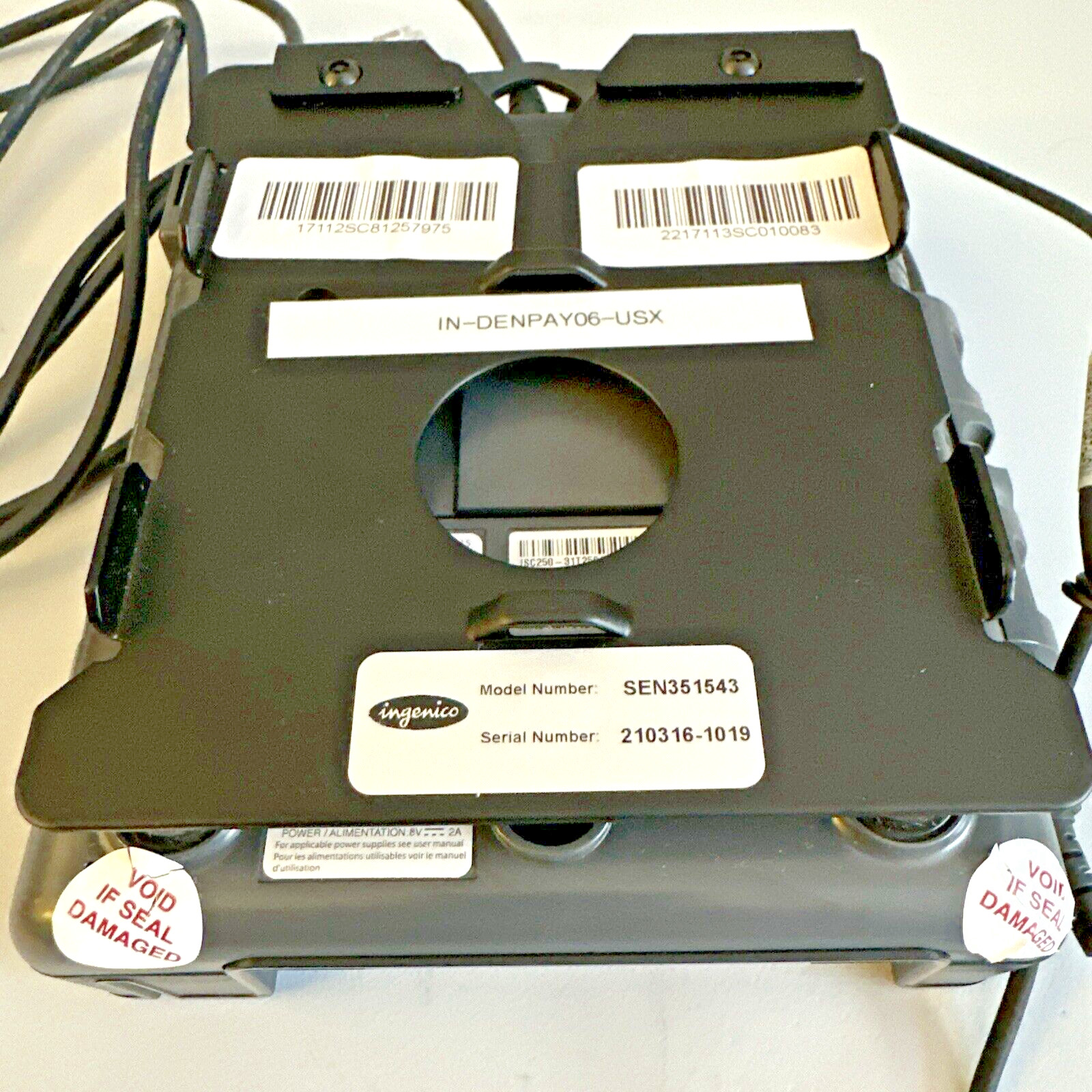 Ingenico Credit Card Terminal ISC TOUCH 250 – Connection Cable Stylus Metal Base