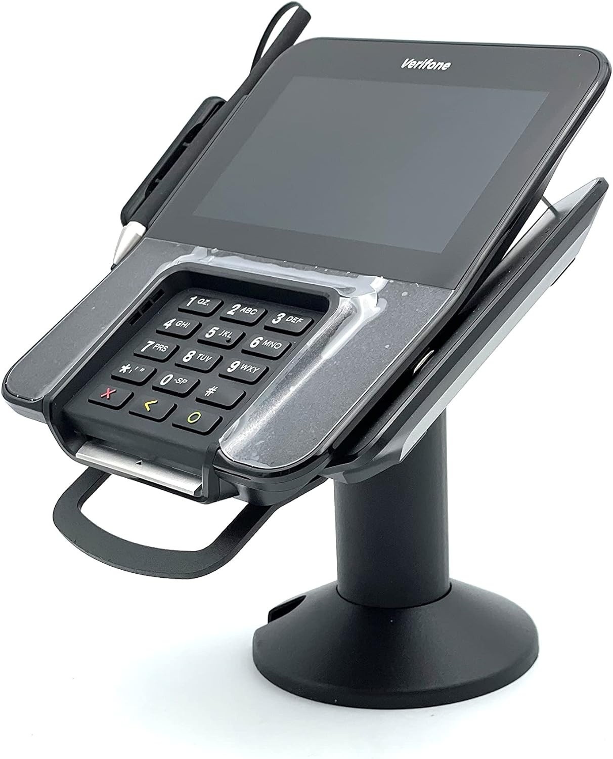 Verifone M400/M440 Swivel And Tilt Low Profile 4 Inch Terminal Stand, Screw-in