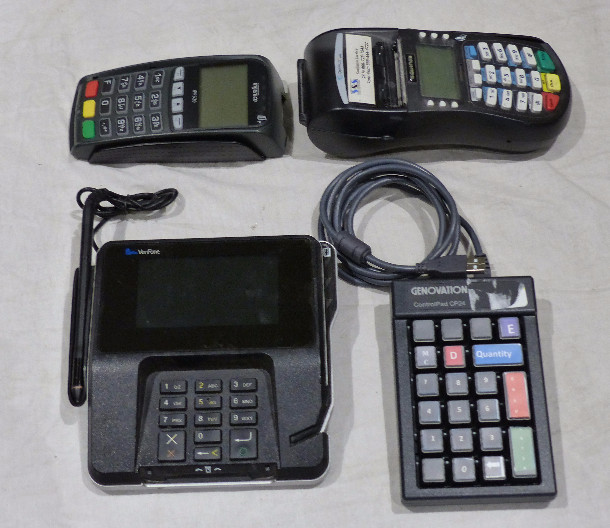 4* CC TERMINALS VERIFONE MX915 INGENICO IPP320 EQUINOX T4210 GENOVATION CP24-USB