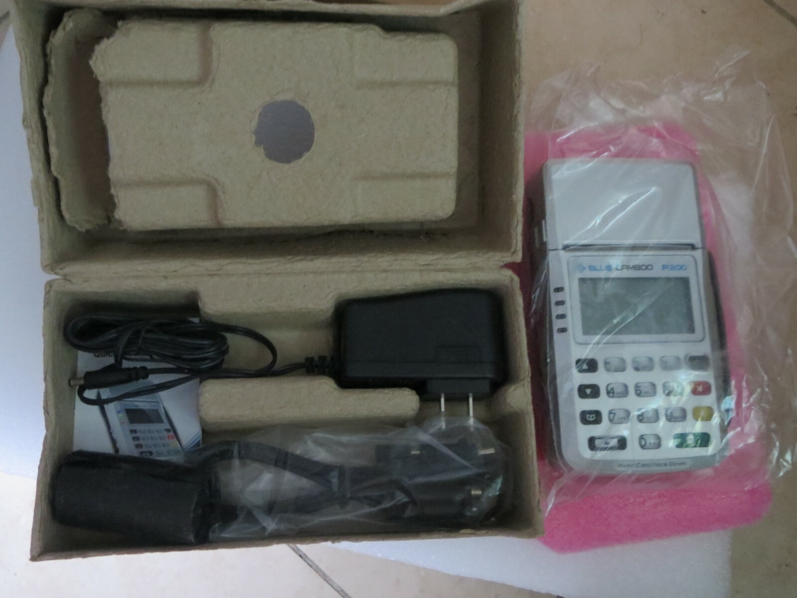 Blue Bamboo P200 PocketPOS Wireless POS Bluetooth Car Reader &Printer New