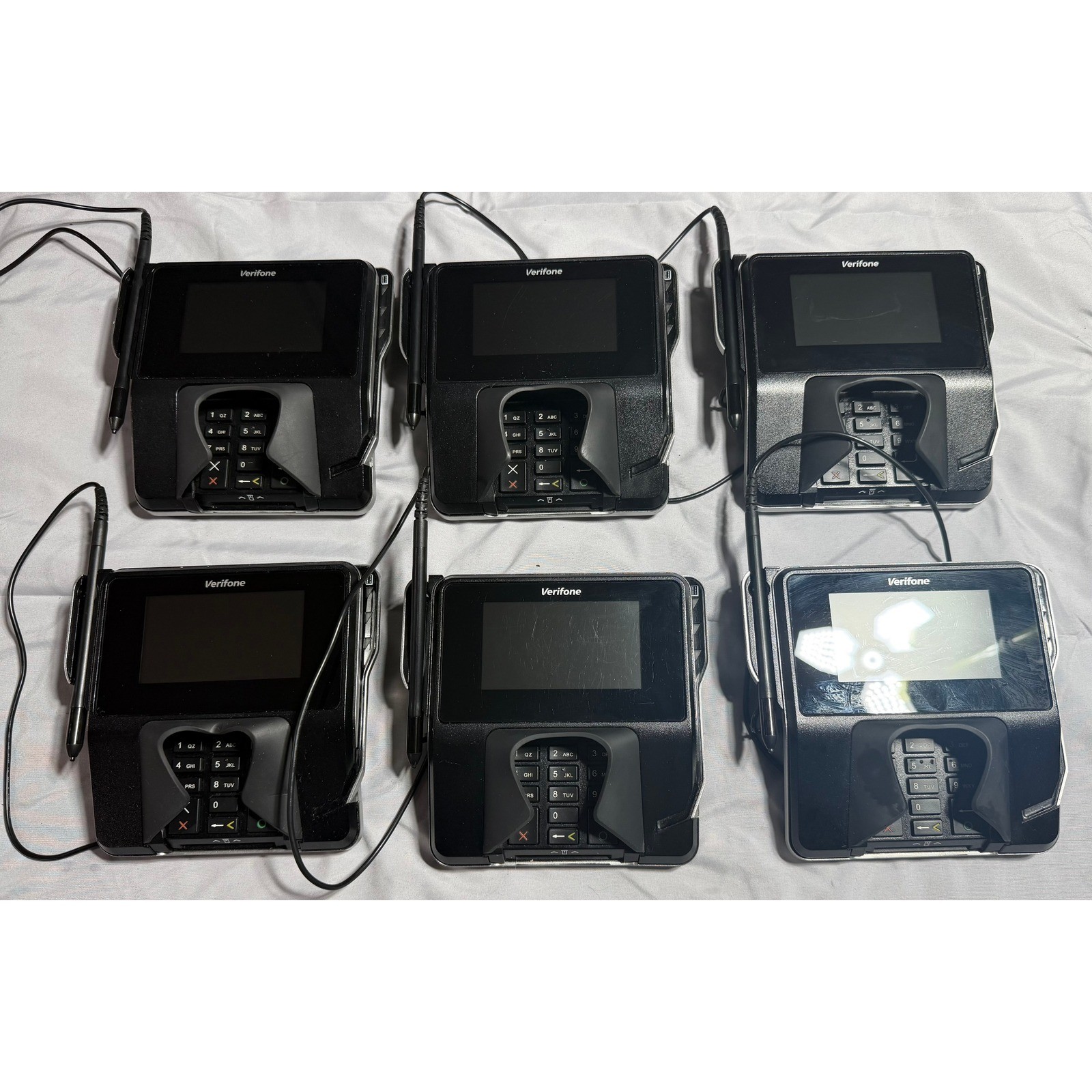Lot of 6 Verifone MX 915 Credit Card POS Terminal Payment System M177-409-01-R