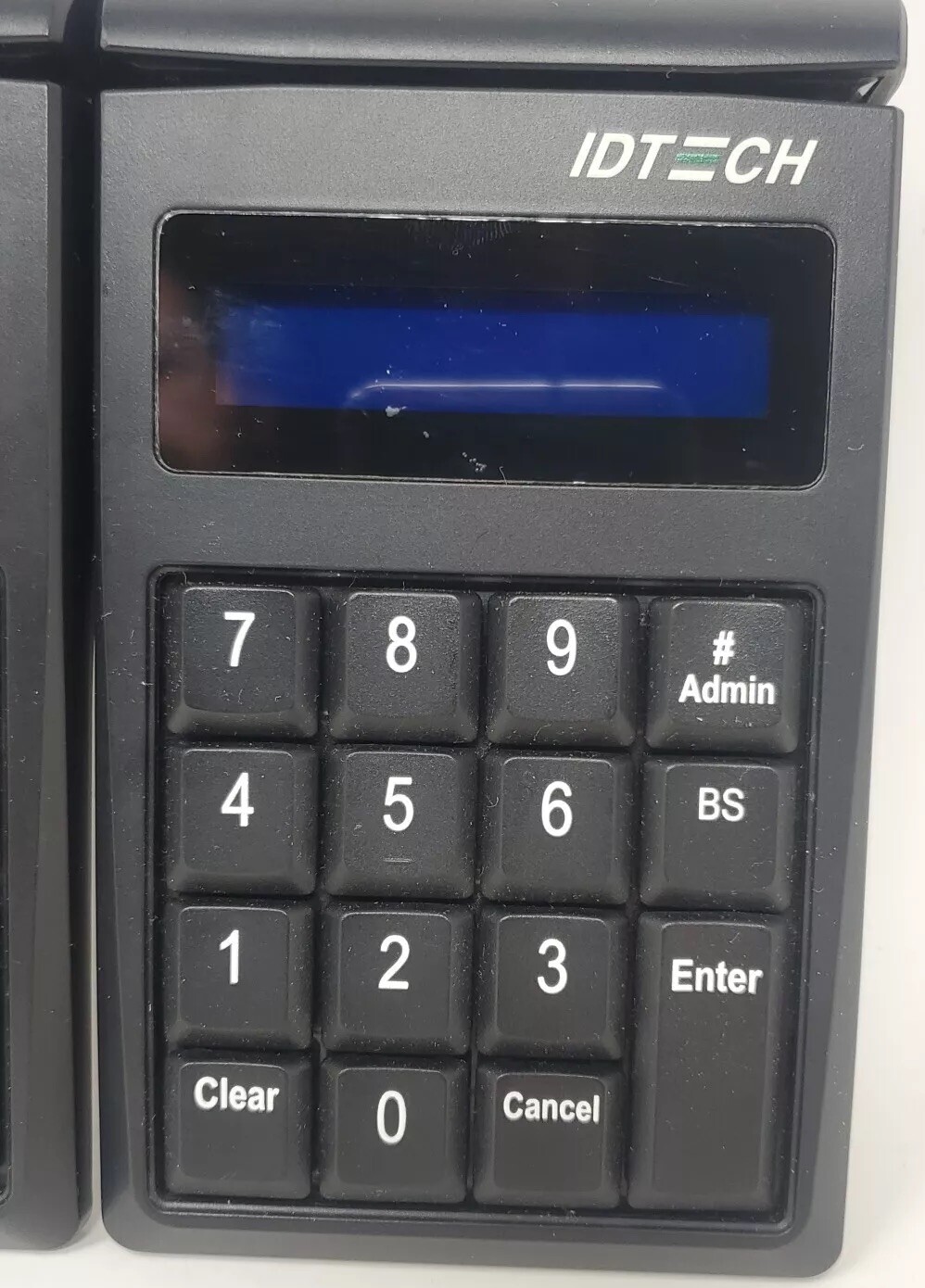 2x ID Tech IDKE-534833BE SecureKey Credit Card Reader/Swiper Black Keypad