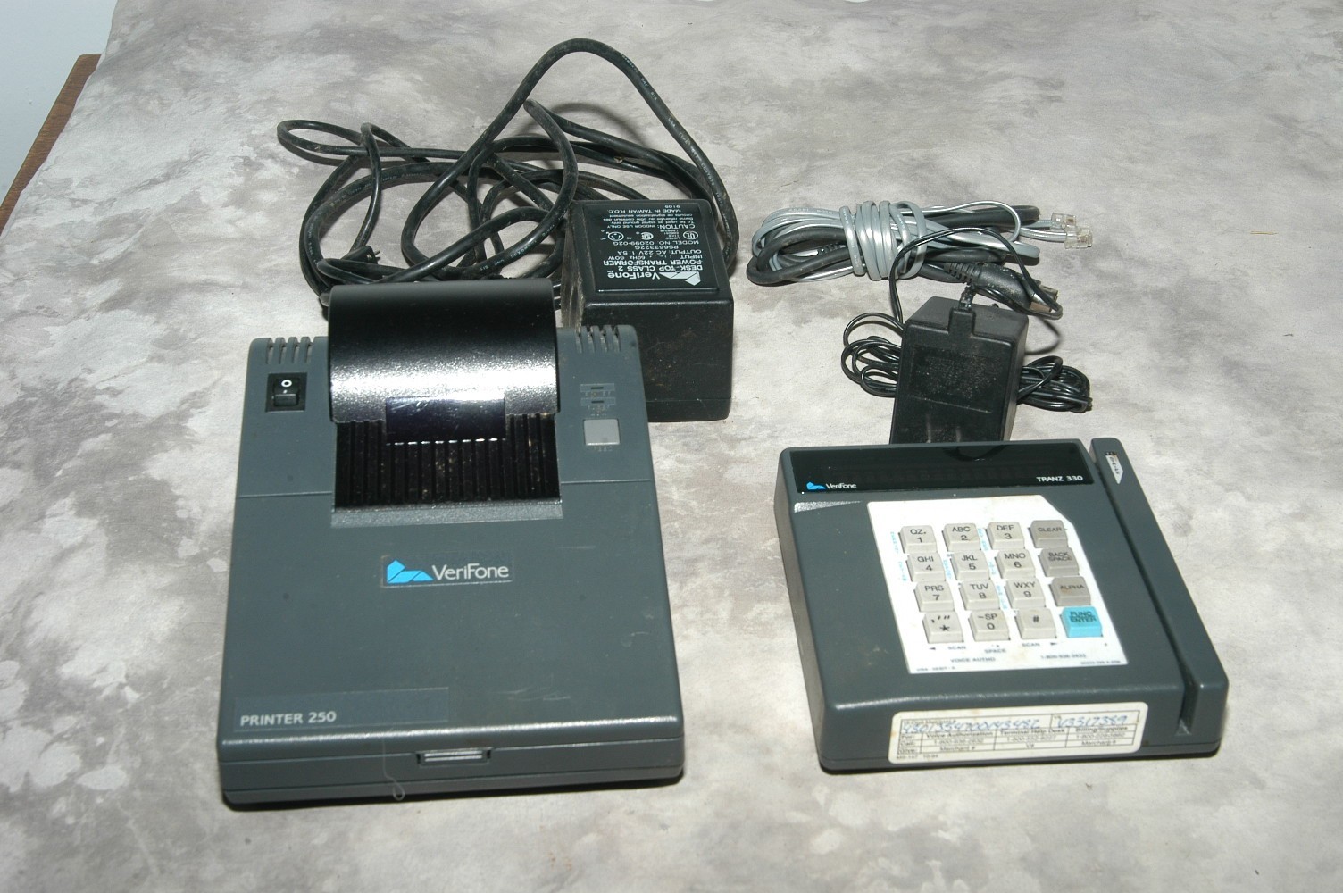 VeriFone TRANZ330 Credit Card POS Terminal and VeriFone PRINTER 250