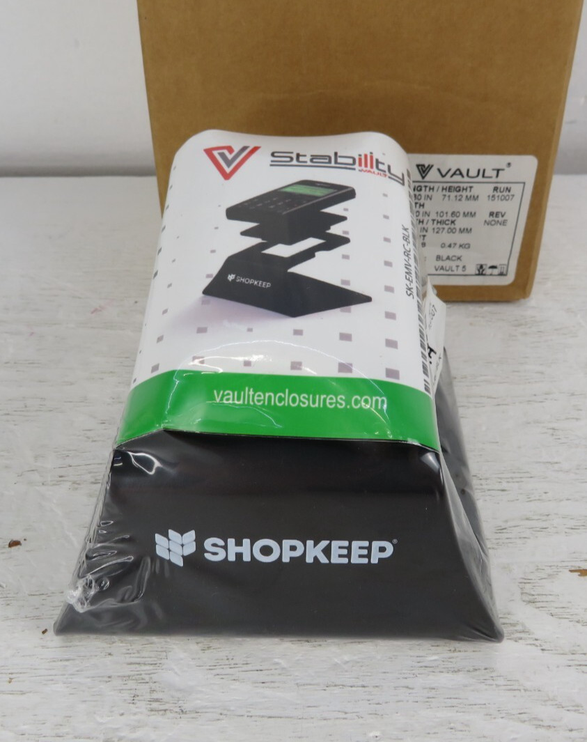 Stability Vault shopkeep SK-EMV-RC-BLK ICMP pos pin pad Reader Stand 2.8″X4″X5″