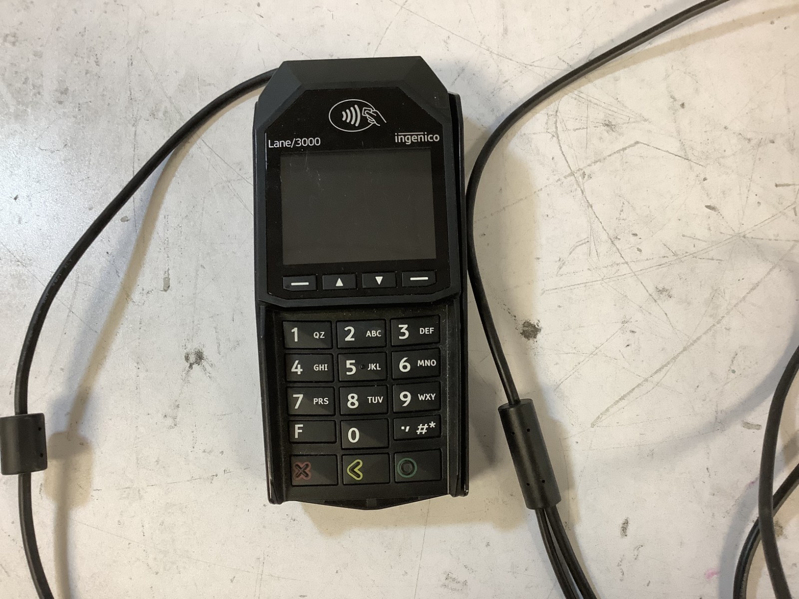 Ingenico Lane/3000 Wired PIN Pad Credit Card Terminal (MRN30310702A), Black”B1B”