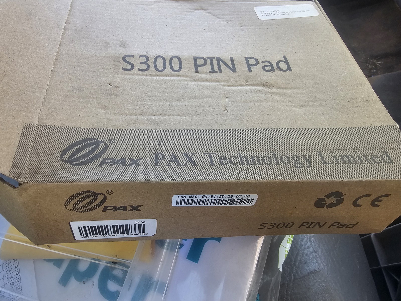 Pax S300 Countertop Payment Terminal credit debit card- USED